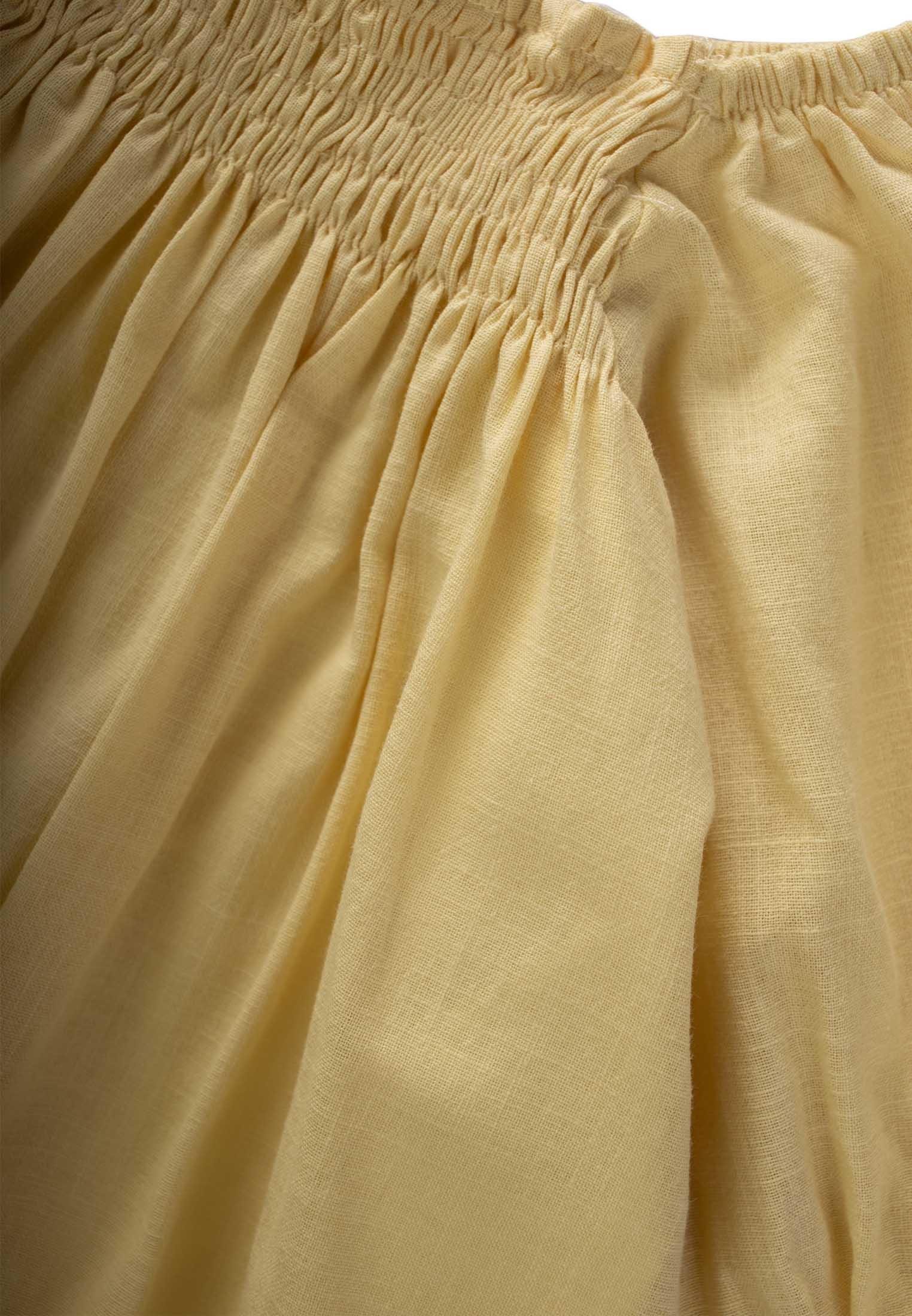 CigitSıra Lastikli Elbise 2-7 Yaş SARI