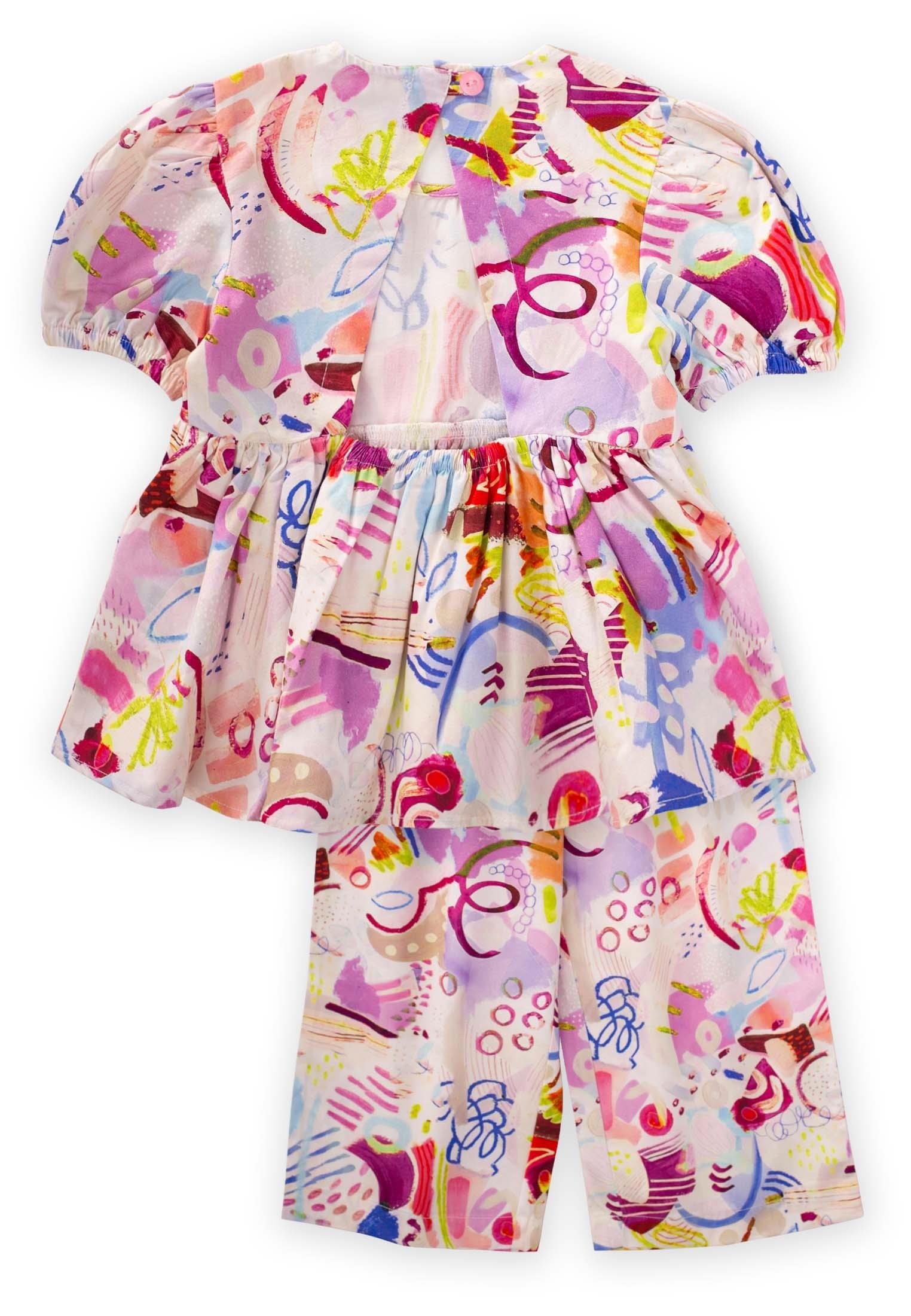 CigitArkası Üçgen Takım 2-7 Yaş EKRU DESENLİ