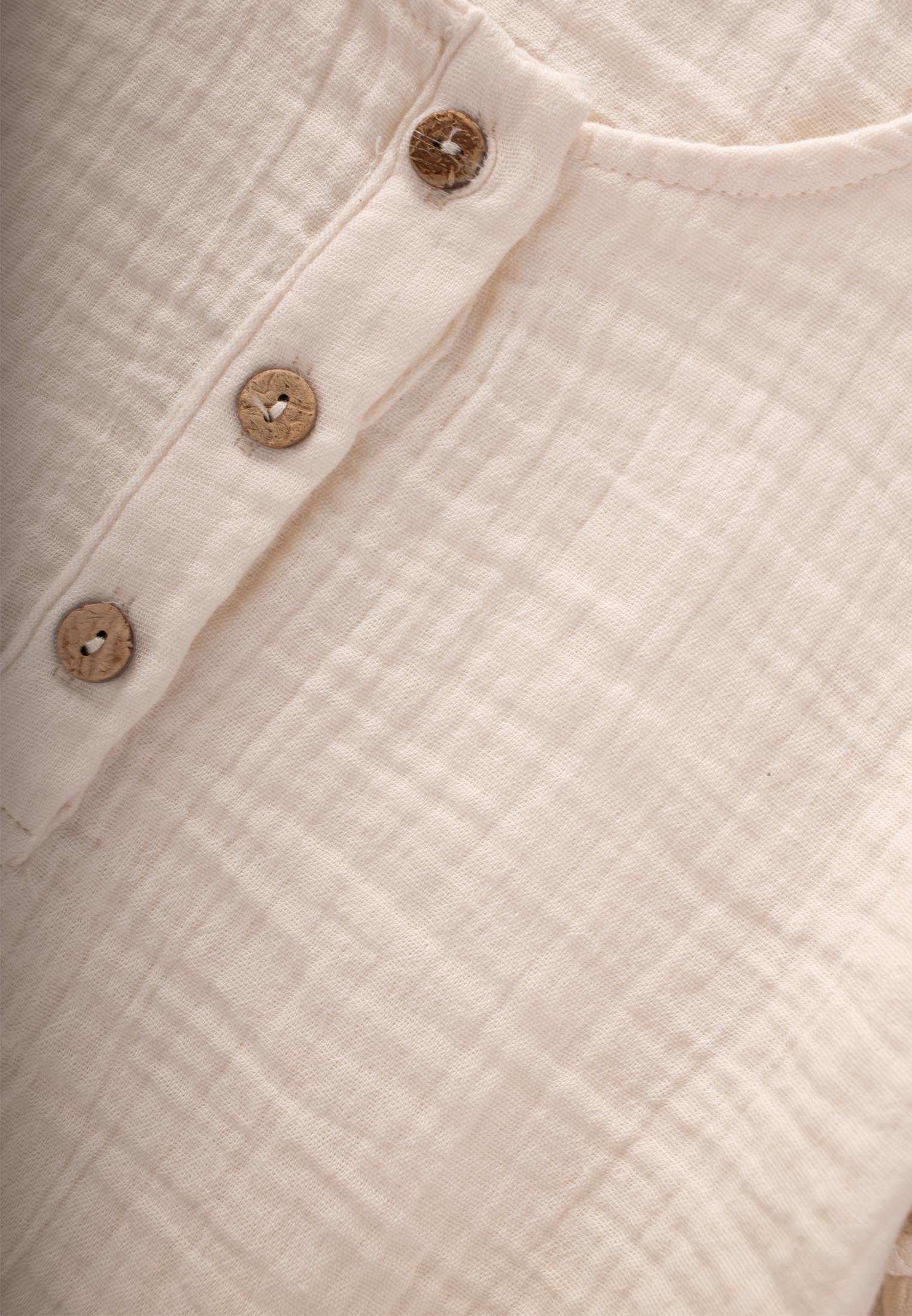 CigitMüslin Kısa Kol Şortlu Takım 2-7 Yaş EKRU