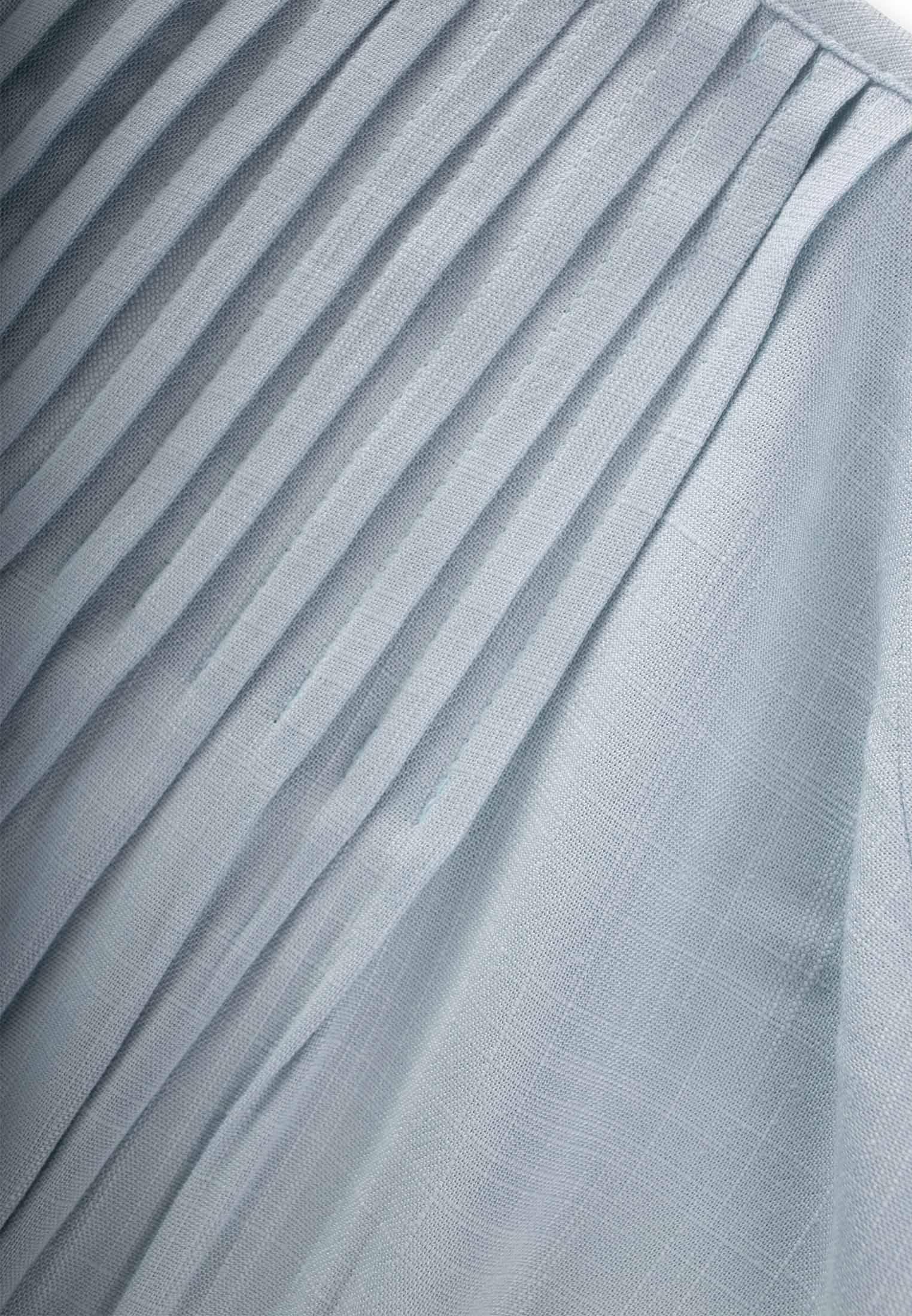 CigitNervüllü Keten Elbise 2-7 Yaş MAVİ