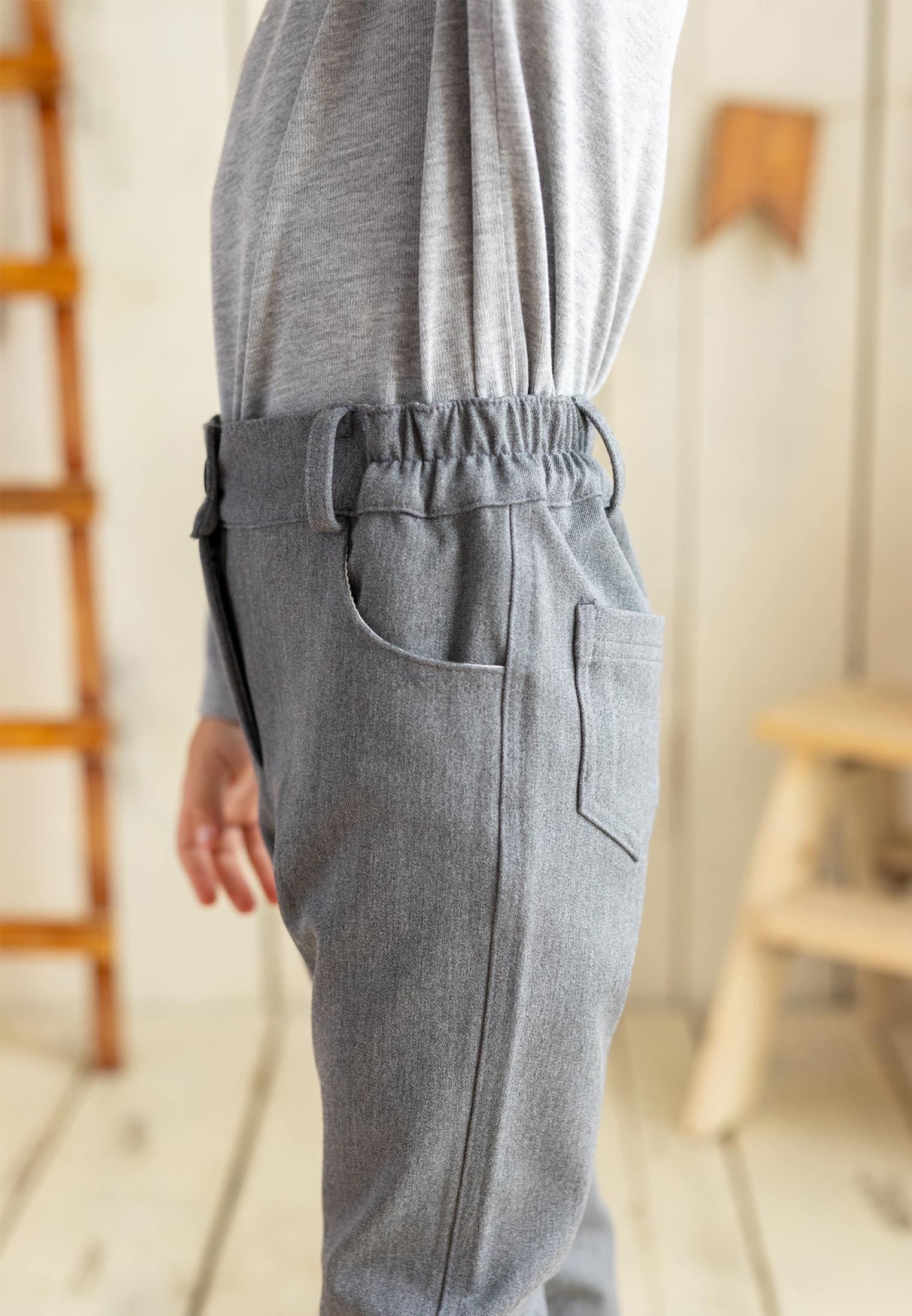 CigitLikralı Gabardin Pantolon 2-7 Yaş O GRİ