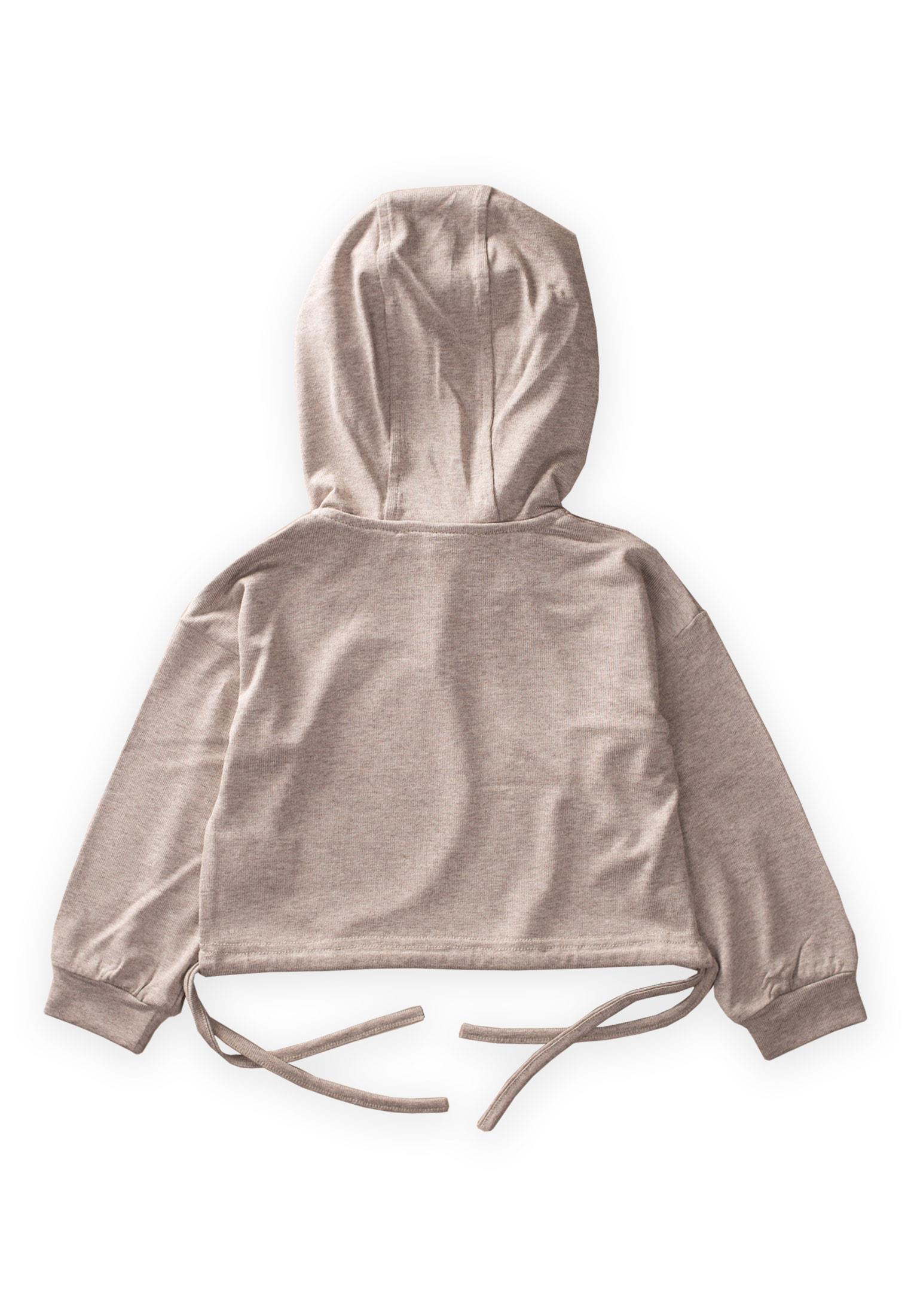 CigitDökümlü Triko Sweatshırt 2-7 Yaş BEJ