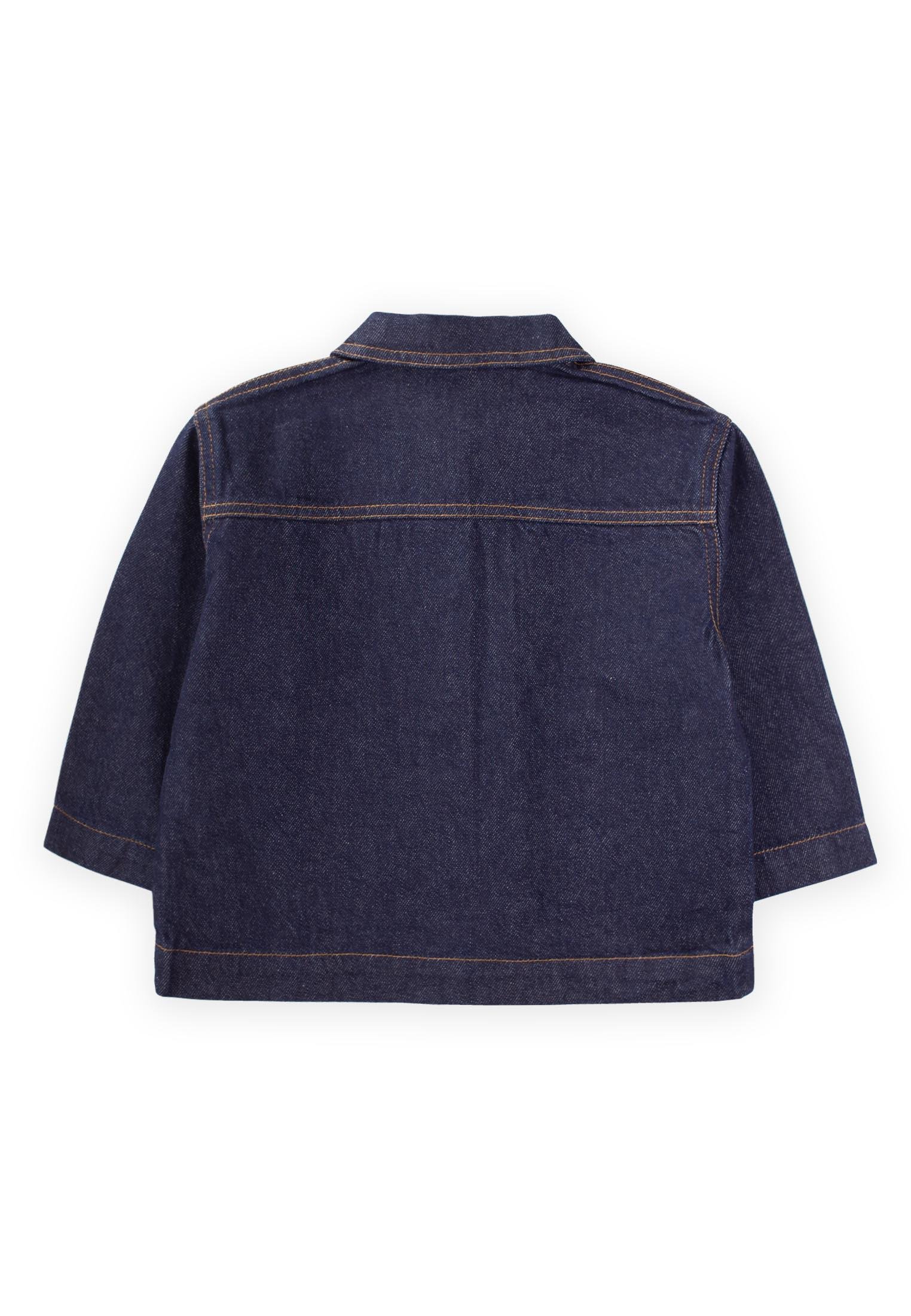 CigitKoyu Yıkama Kot Ceket 2-7 Yaş MAVİ