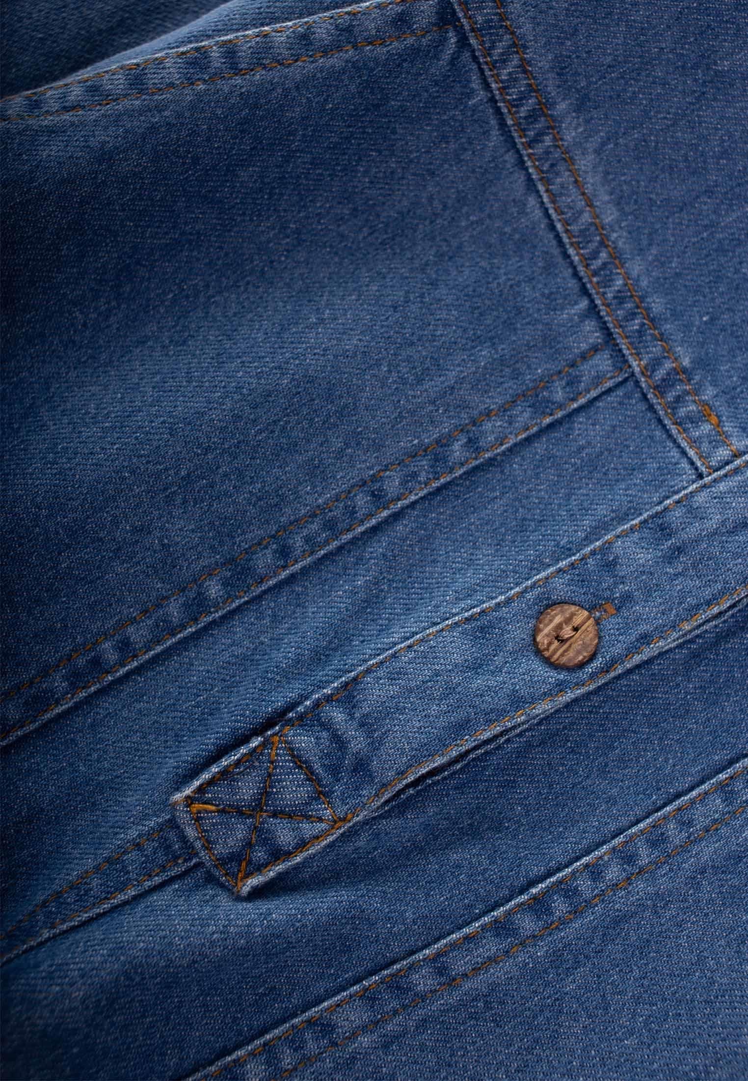 CigitÇapraz Cepli Kot Tulum 2-7 Yaş MAVİ