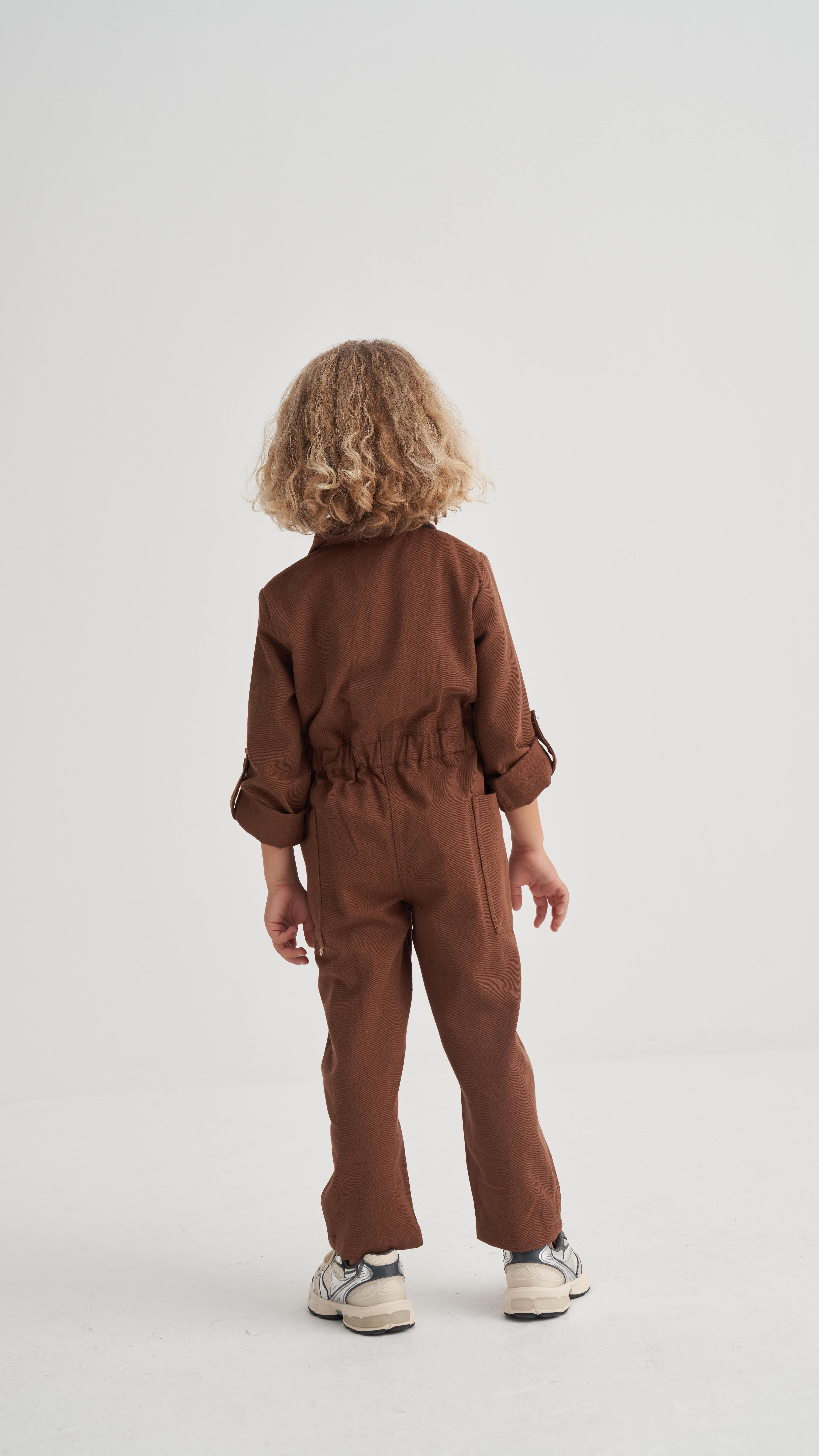 CigitGabardin Tulum 2-7 Yaş KAHVE