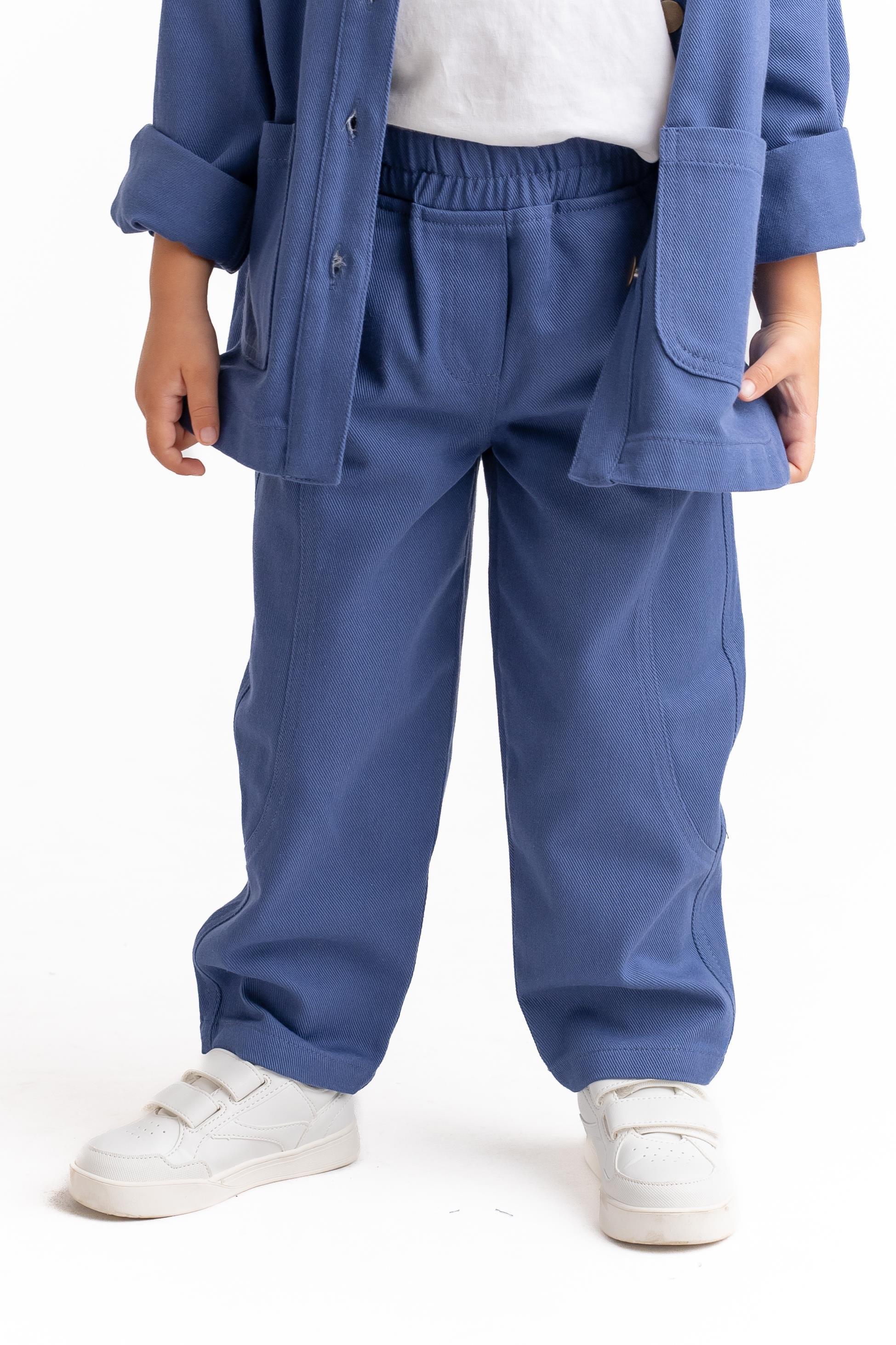 CigitGabardin Pantolon 2-7 Yaş İNDİGO MAVİ