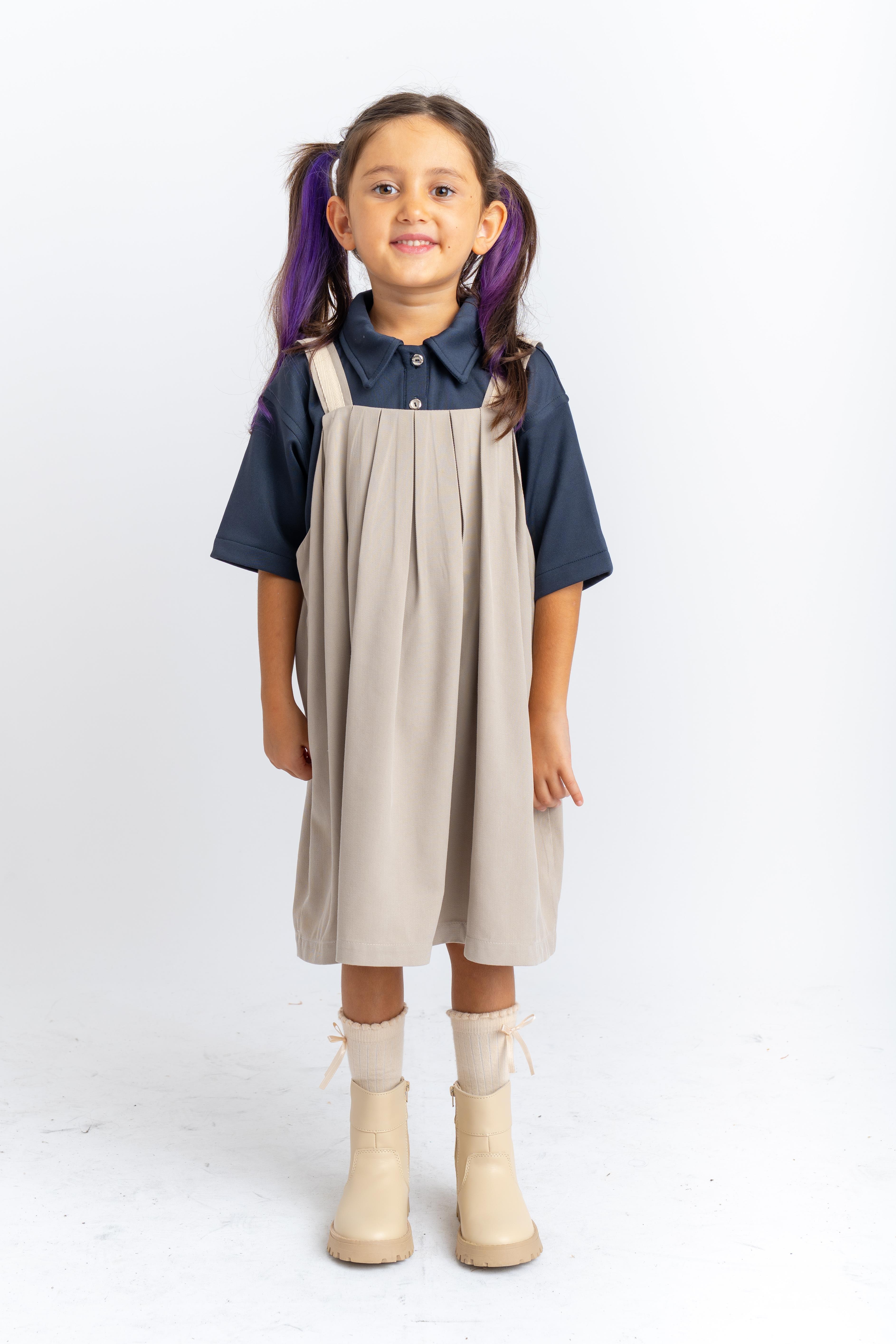 CigitPileli Tencel Jile 2-7 Yaş BEJ