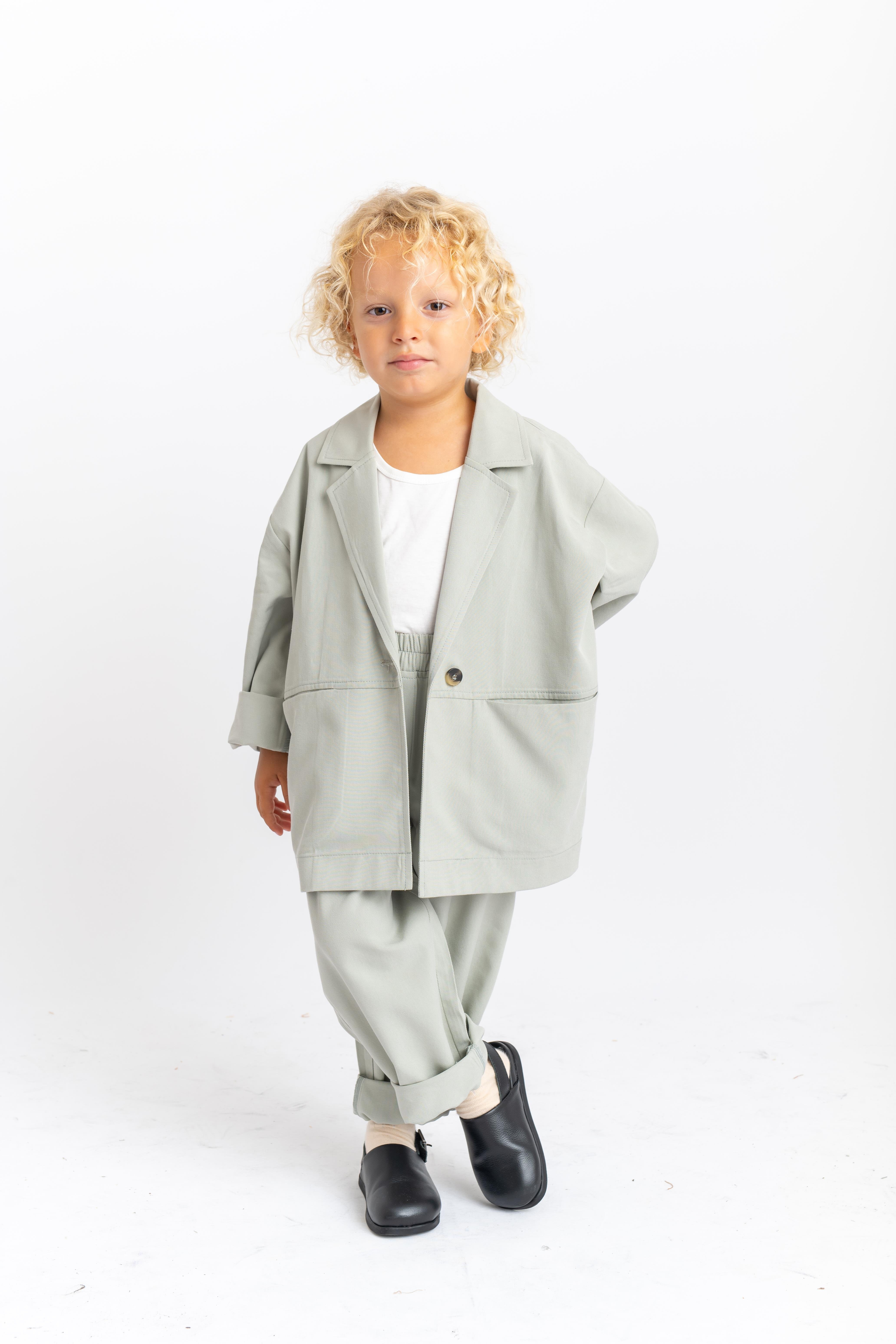 CigitCeketli Tencel Takım 2-7 Yaş MİNT YEŞİLİ