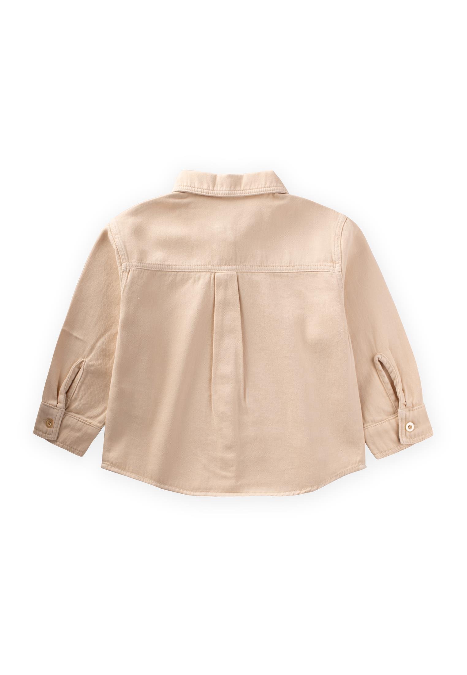 CigitTek Cepli Gabardin Gömlek 2-7 Yaş BEJ