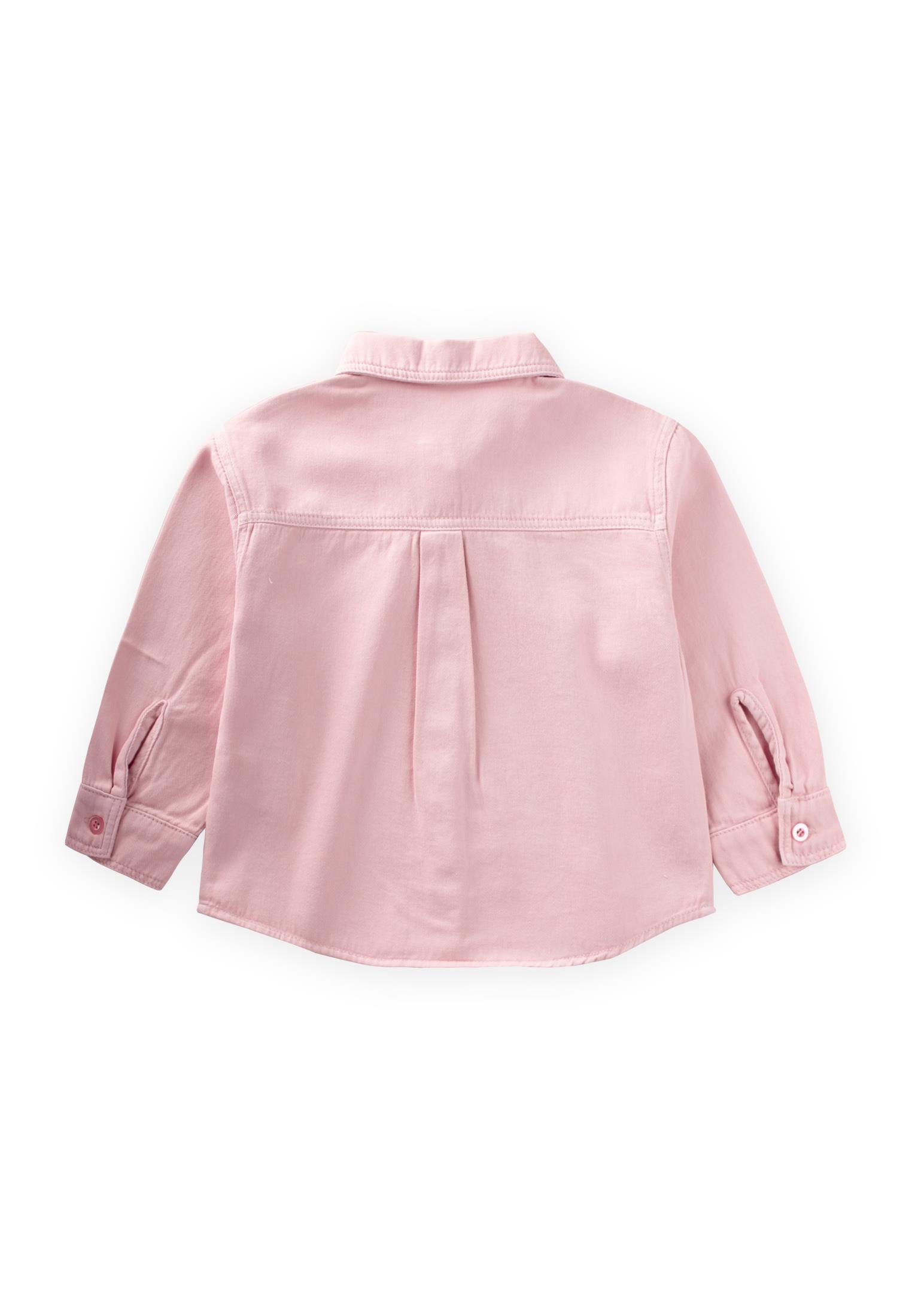 CigitTek Cepli Gabardin Gömlek 2-7 Yaş PEMBE