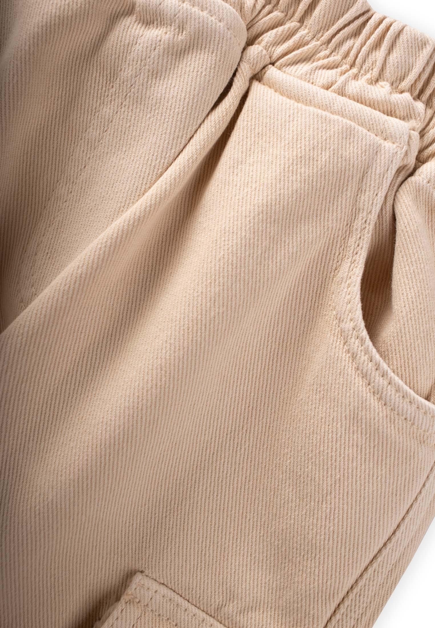 CigitGabardin Kargo Pantolon 2-7 Yaş BEJ