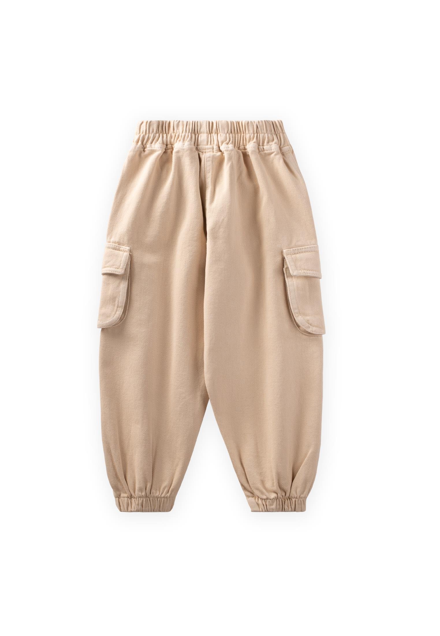 CigitGabardin Kargo Pantolon 2-7 Yaş BEJ