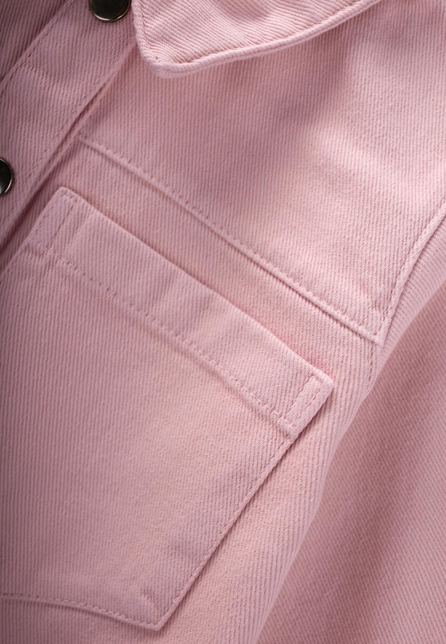 CigitBoyalı Gabardin Elbise 2-7 Yaş PEMBE