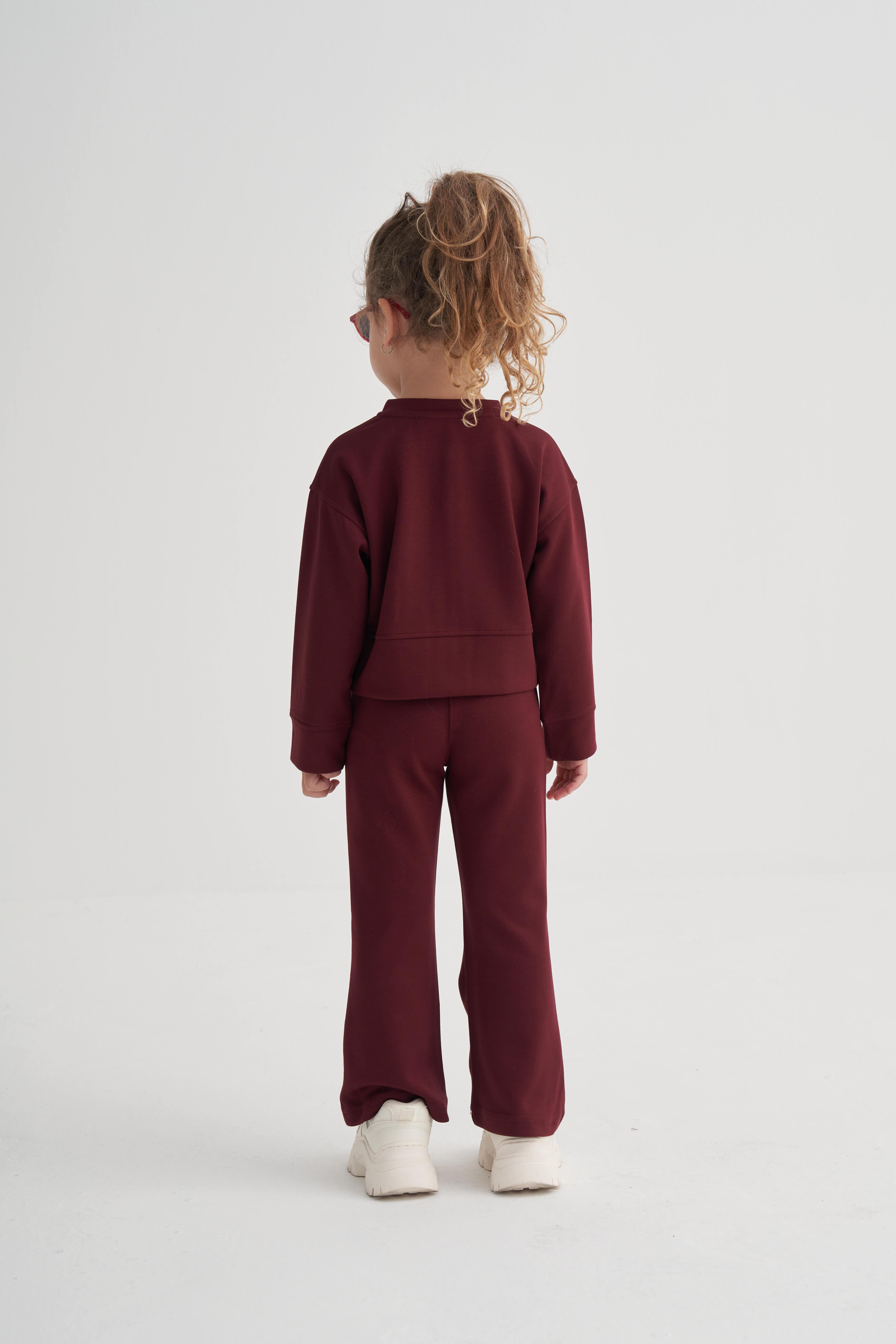 CigitModal İspanyol Paça Takım 2-7 Yaş VİŞNE