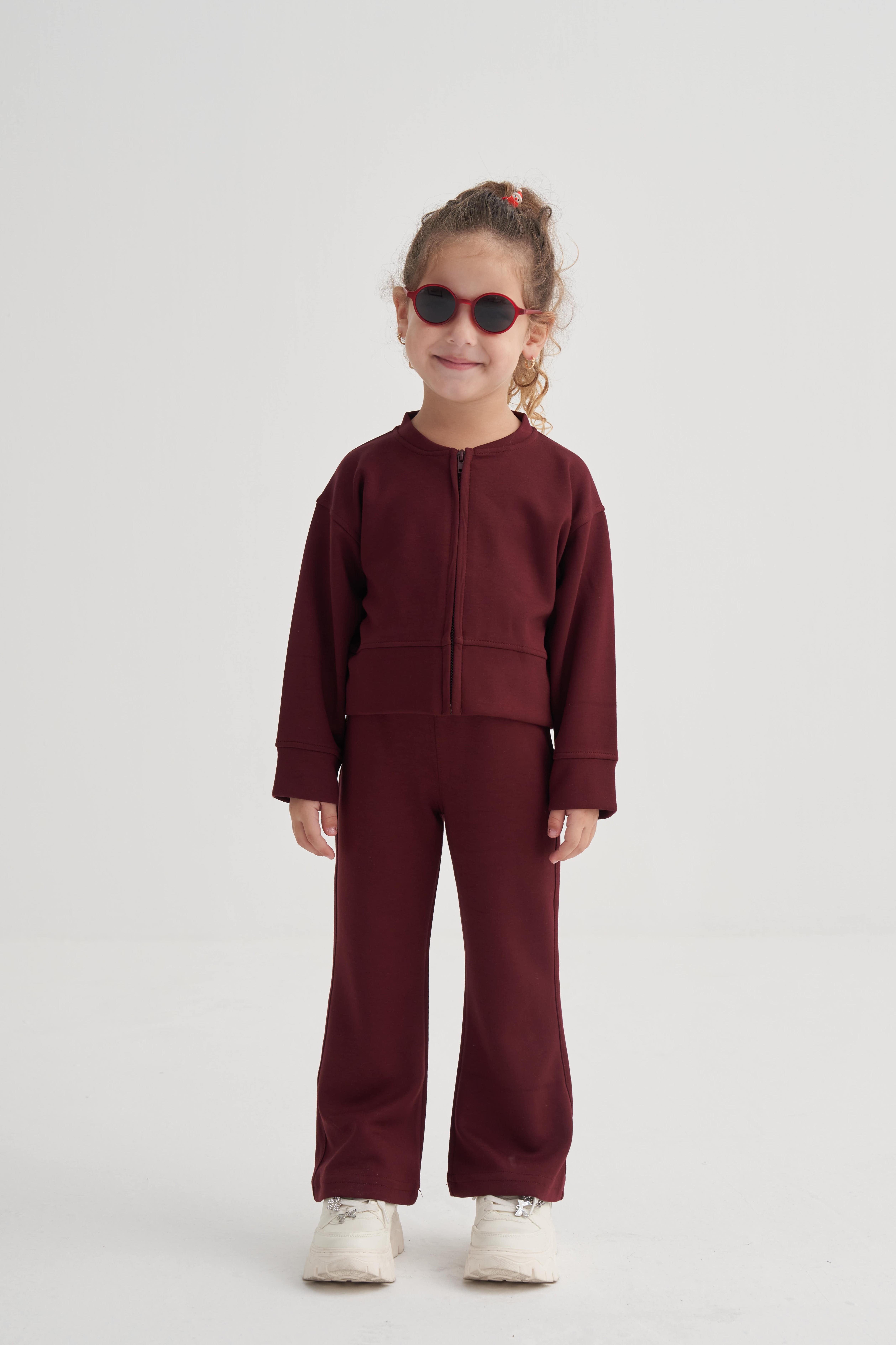 CigitModal İspanyol Paça Takım 2-7 Yaş VİŞNE