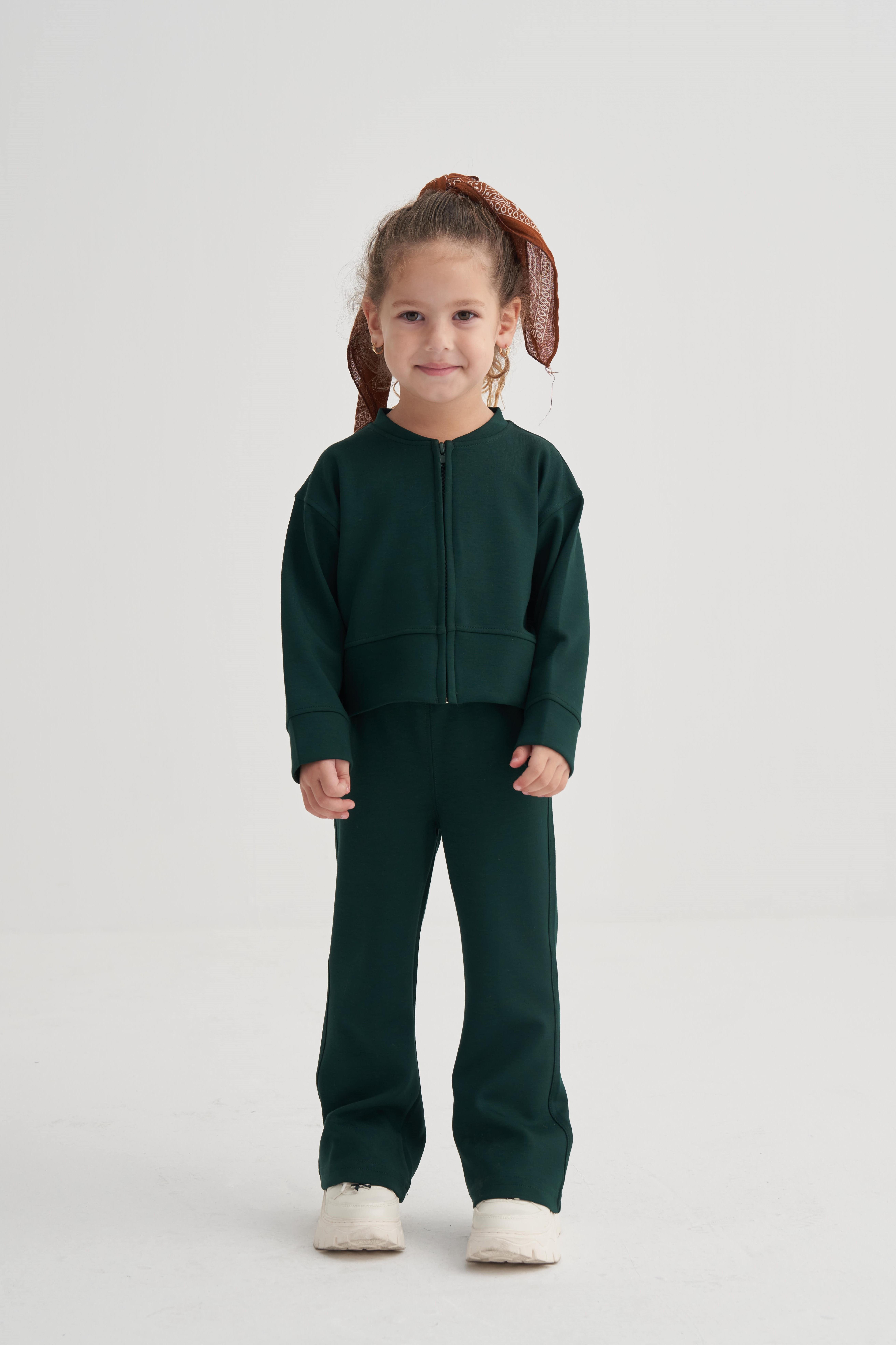 CigitModal İspanyol Paça Takım 2-7 Yaş ZÜMRÜT