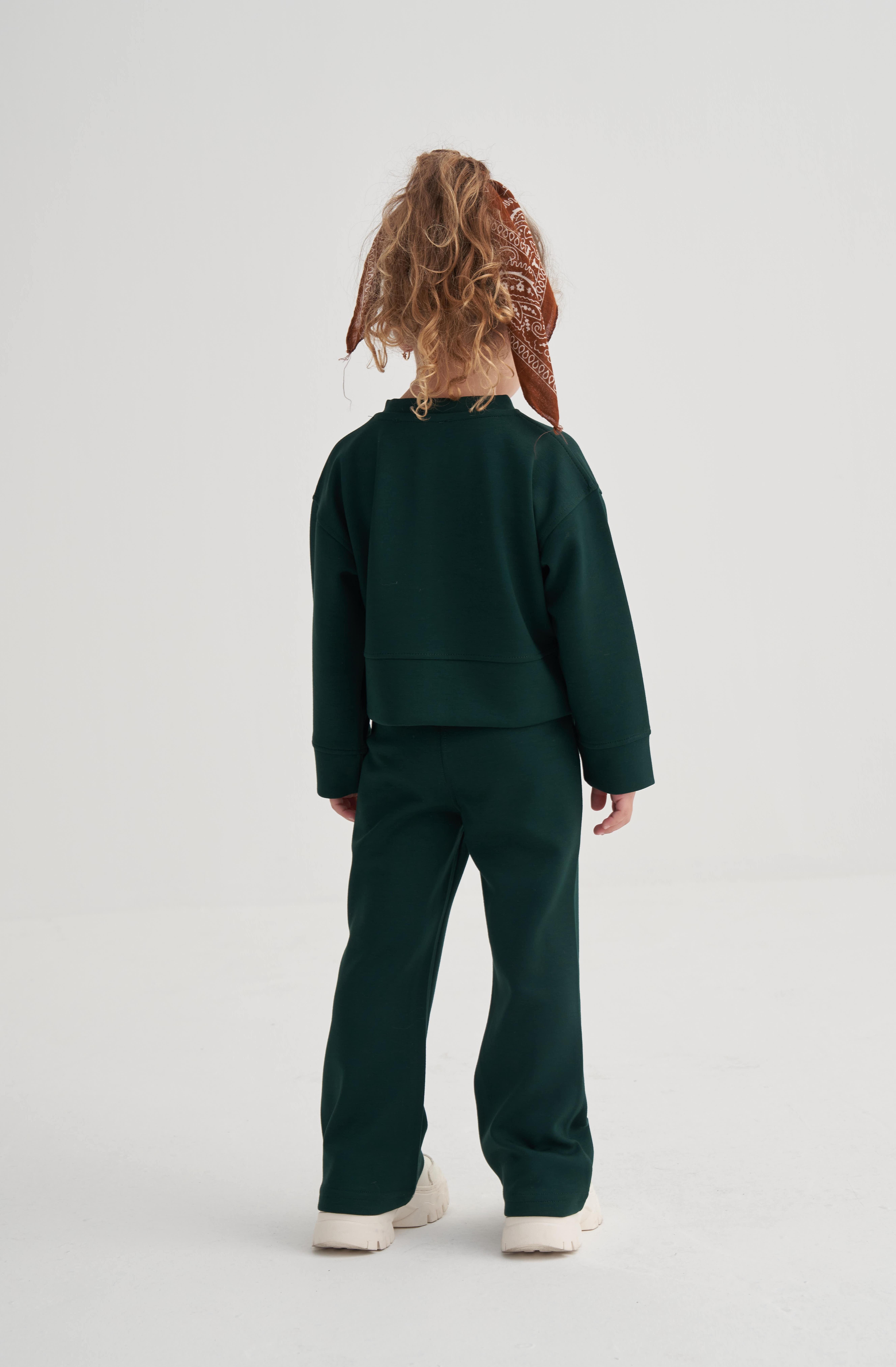 CigitModal İspanyol Paça Takım 2-7 Yaş ZÜMRÜT