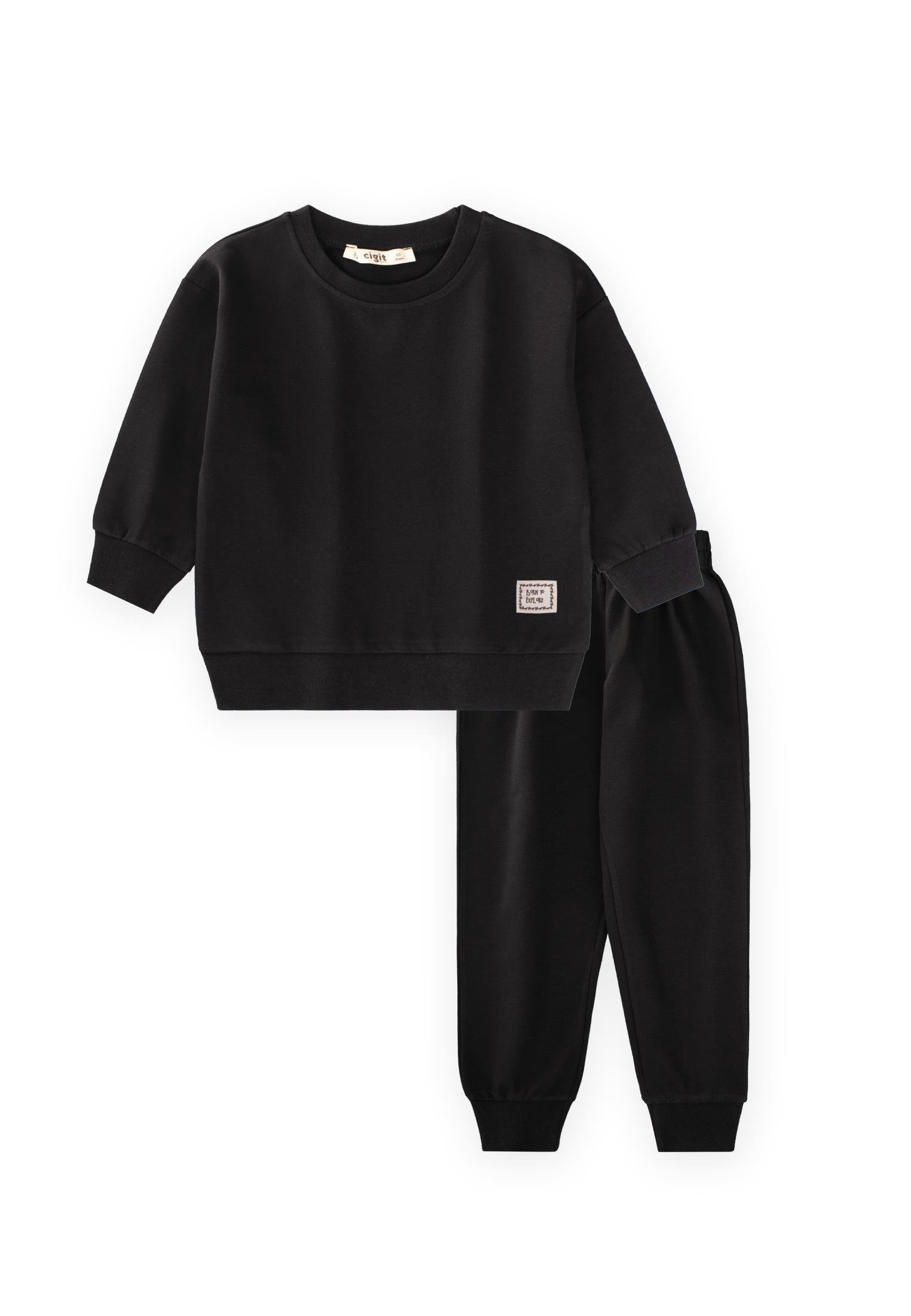 CigitBasic Eşofman Takım 2-7 Yaş SİYAH