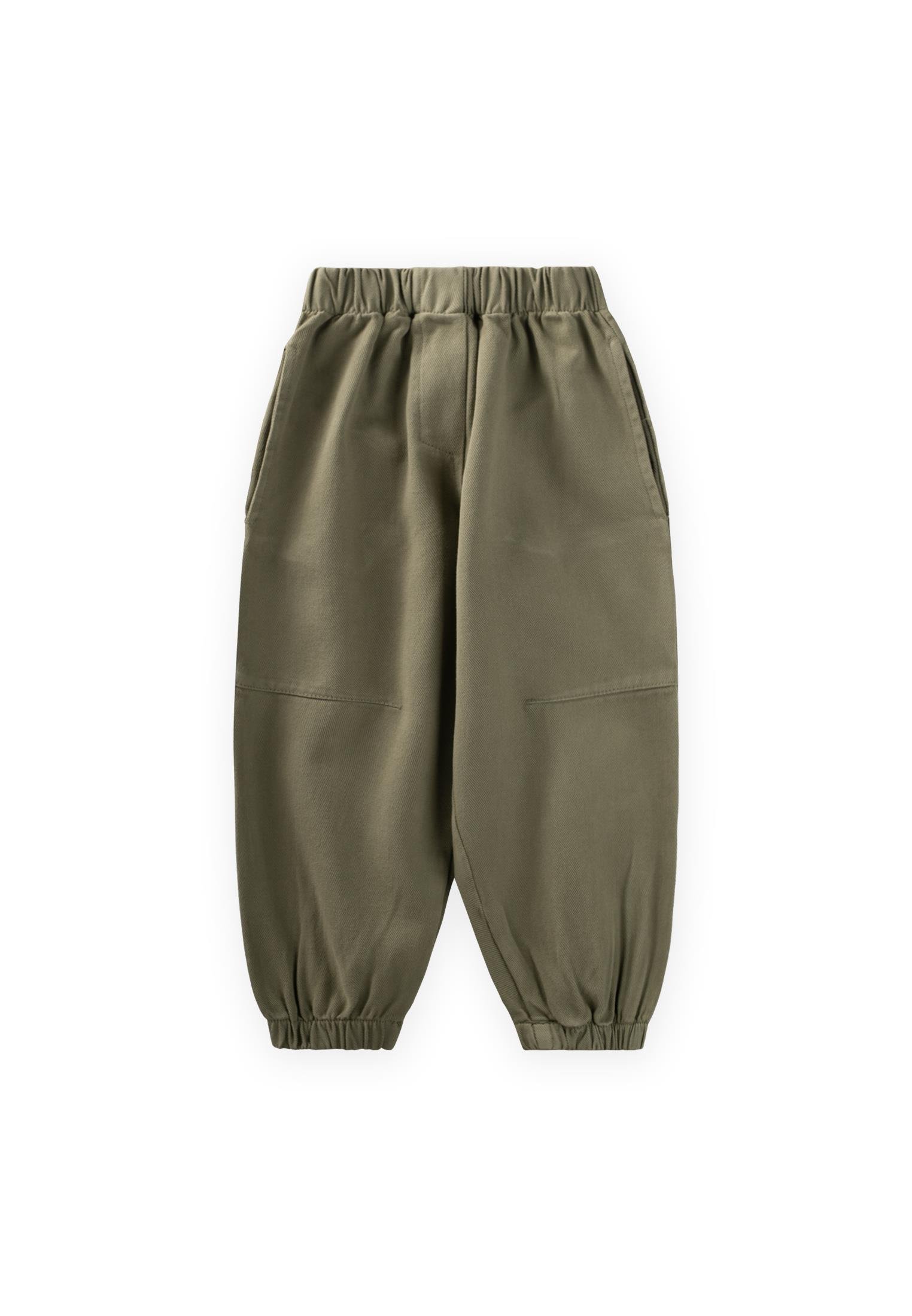 CigitDizi Pensli Gabardin Pantolon 2-7 Yaş HAKİ YEŞİL