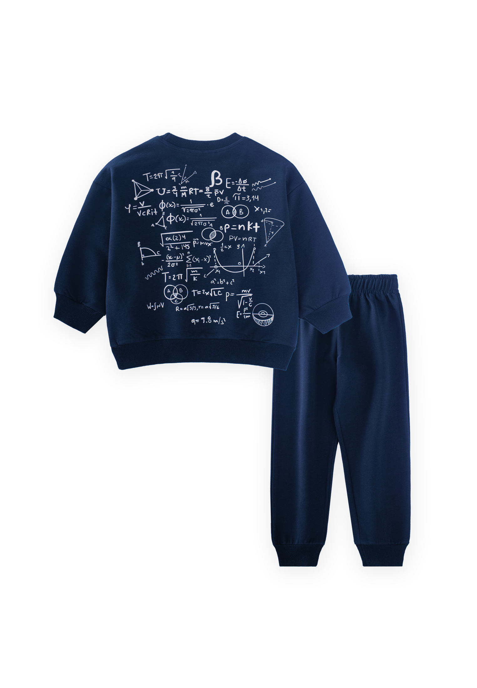 Cigitİşlem Baskılı Eşofman Takım 2-7 Yaş LACİVERT