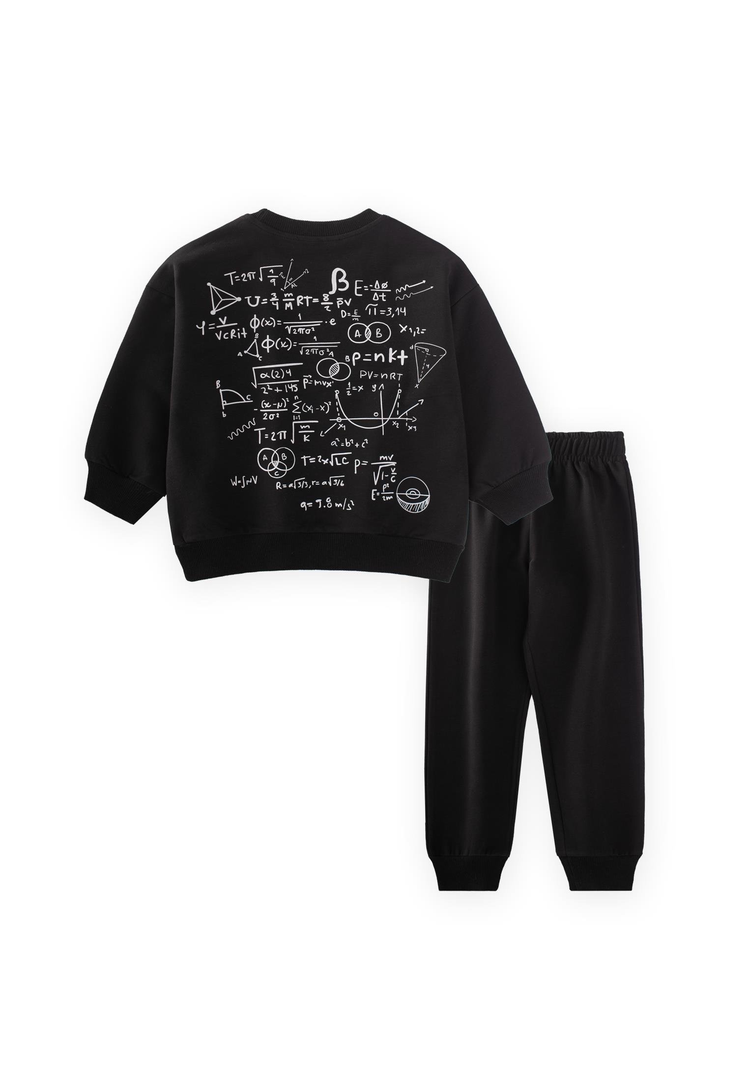 Cigitİşlem Baskılı Eşofman Takım 2-7 Yaş SİYAH