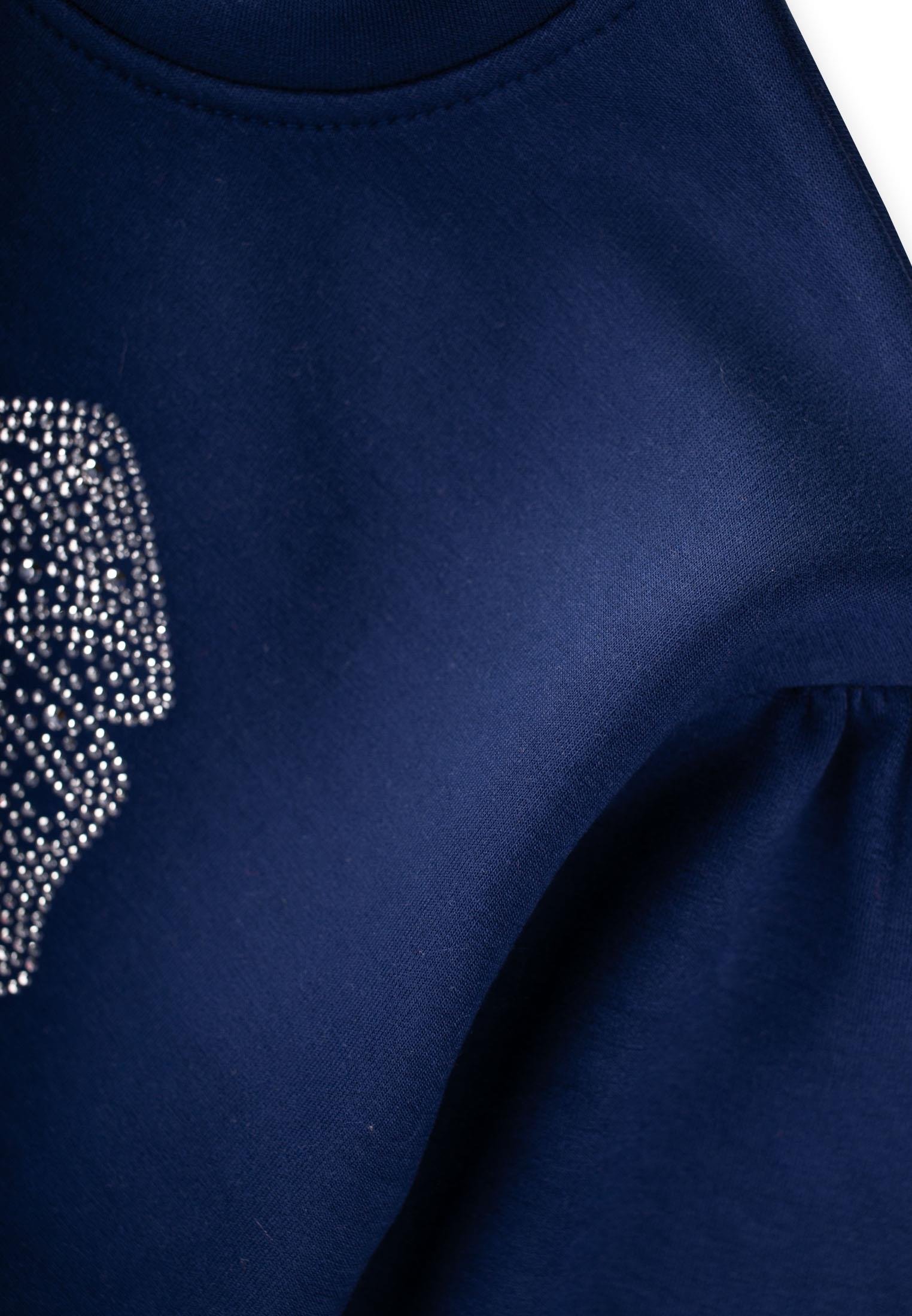 CigitFiyonk Taşlı İspanyol Paça Modal Takım 3-8 Yaş LACİVERT