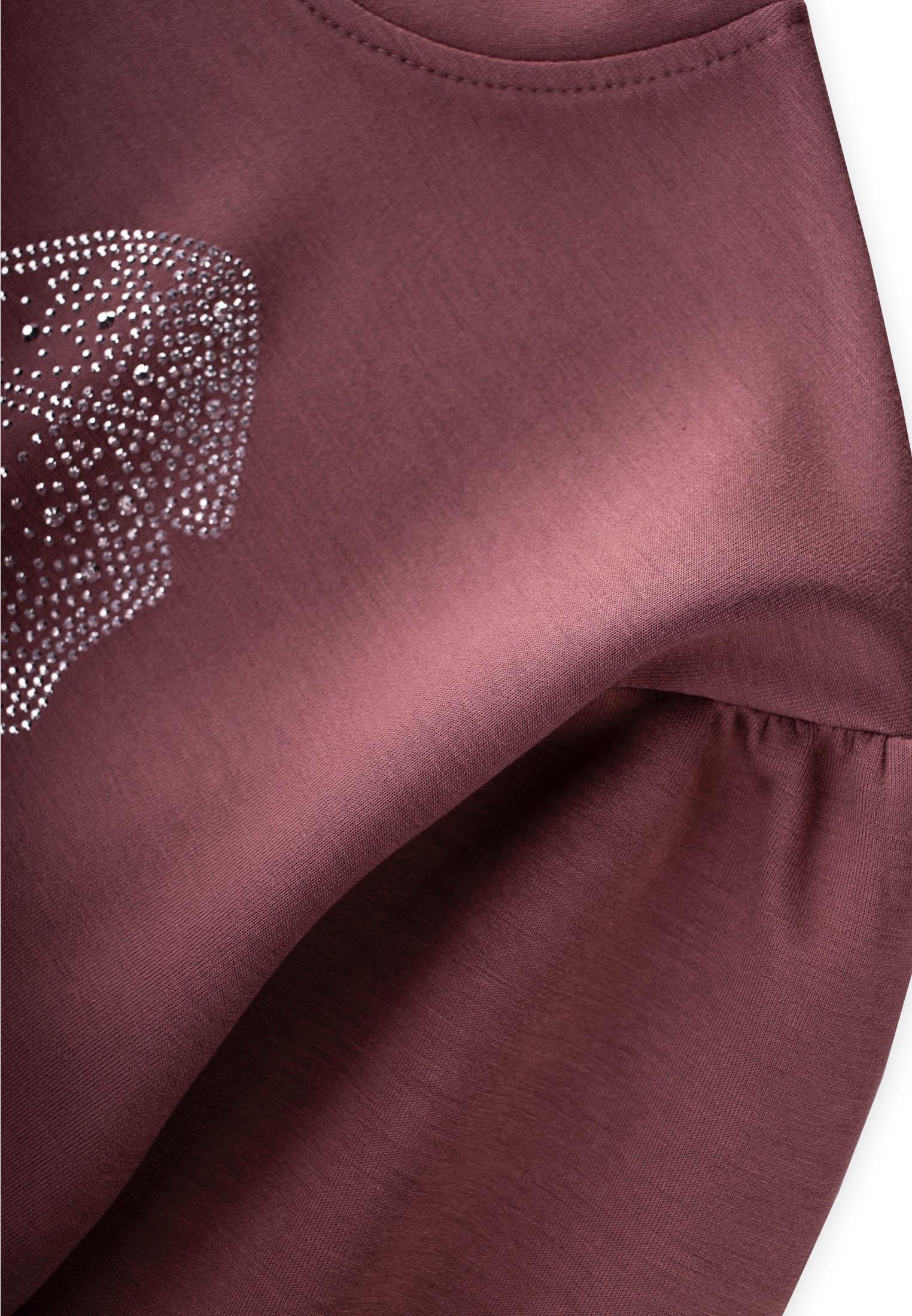 CigitFiyonk Taşlı İspanyol Paça Modal Takım 3-8 Yaş GÜL KURUSU