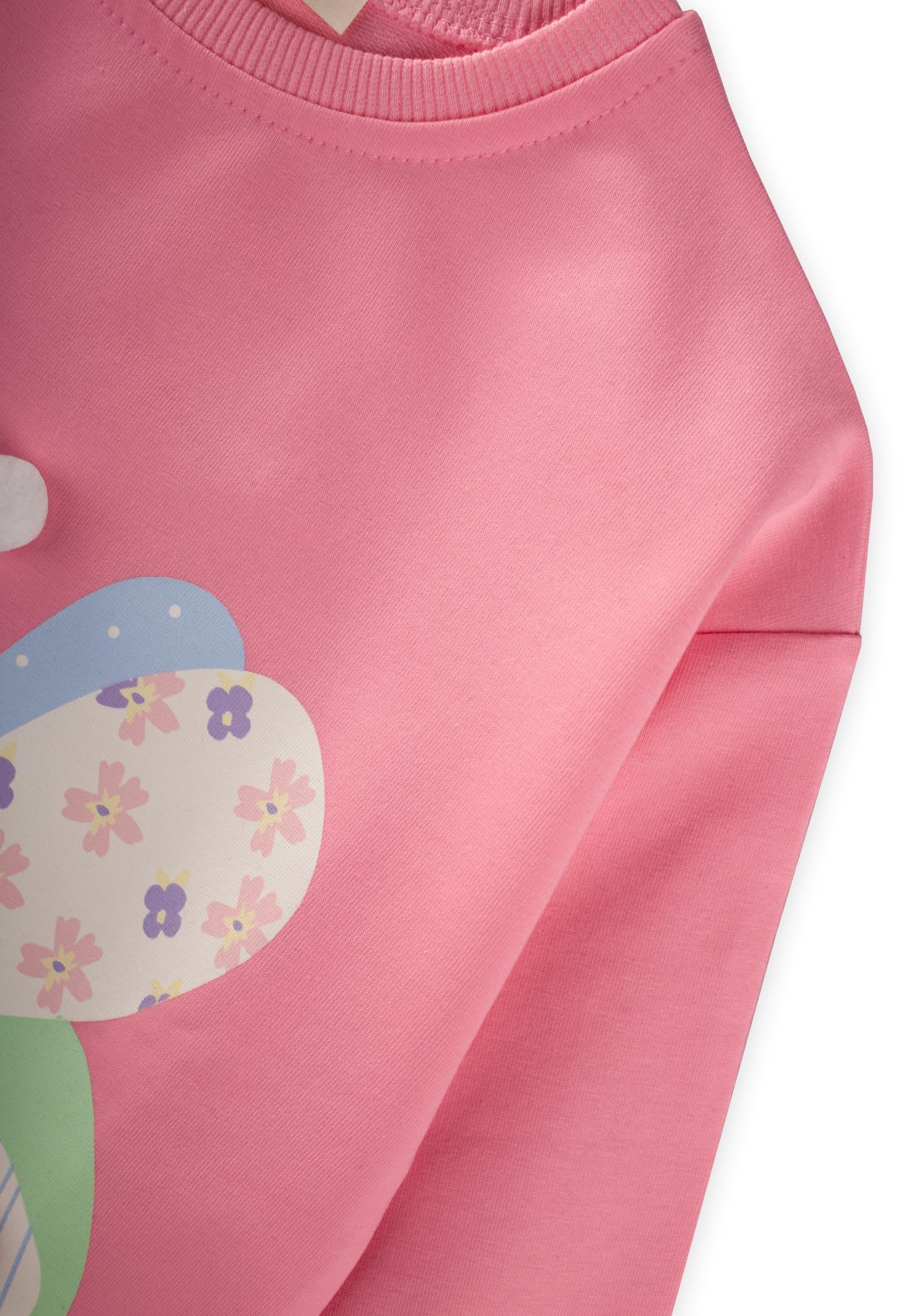 CigitRenkli Kelebek Baskılı Takım 2-7 Yaş GÜL KURUSU