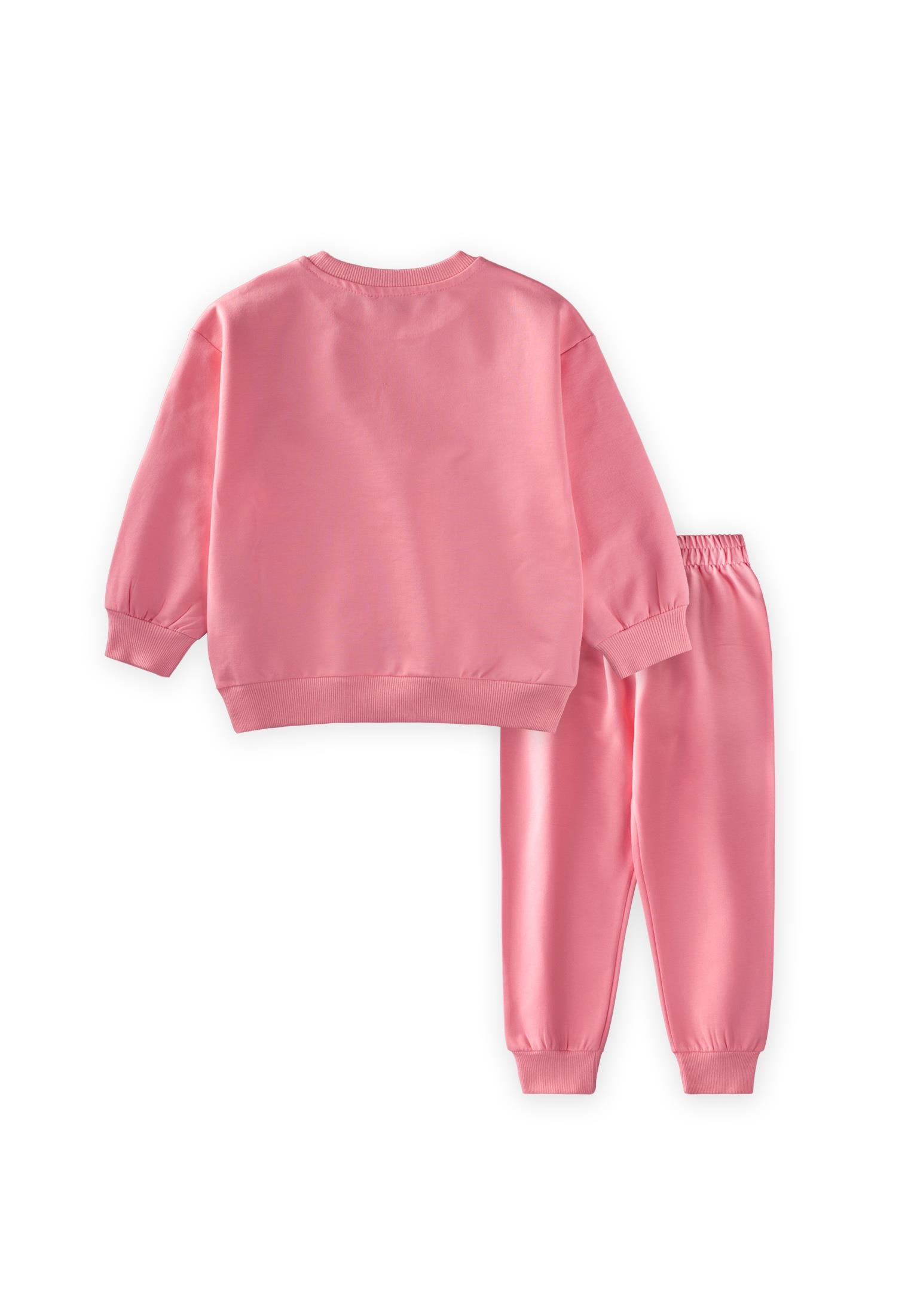 CigitRenkli Kelebek Baskılı Takım 2-7 Yaş GÜL KURUSU