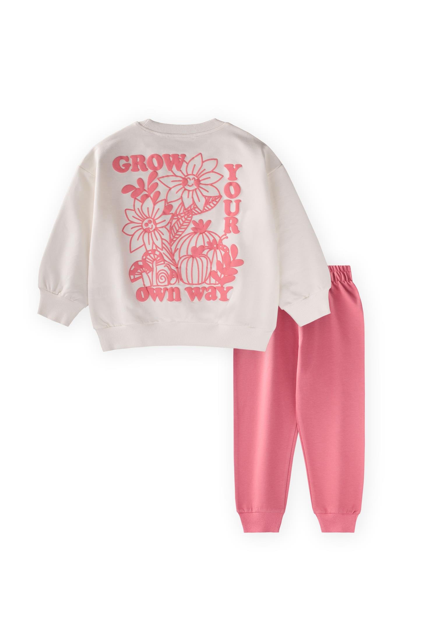 CigitMantar Baskılı Takım 2-7 Yaş NAR ÇİÇEĞİ