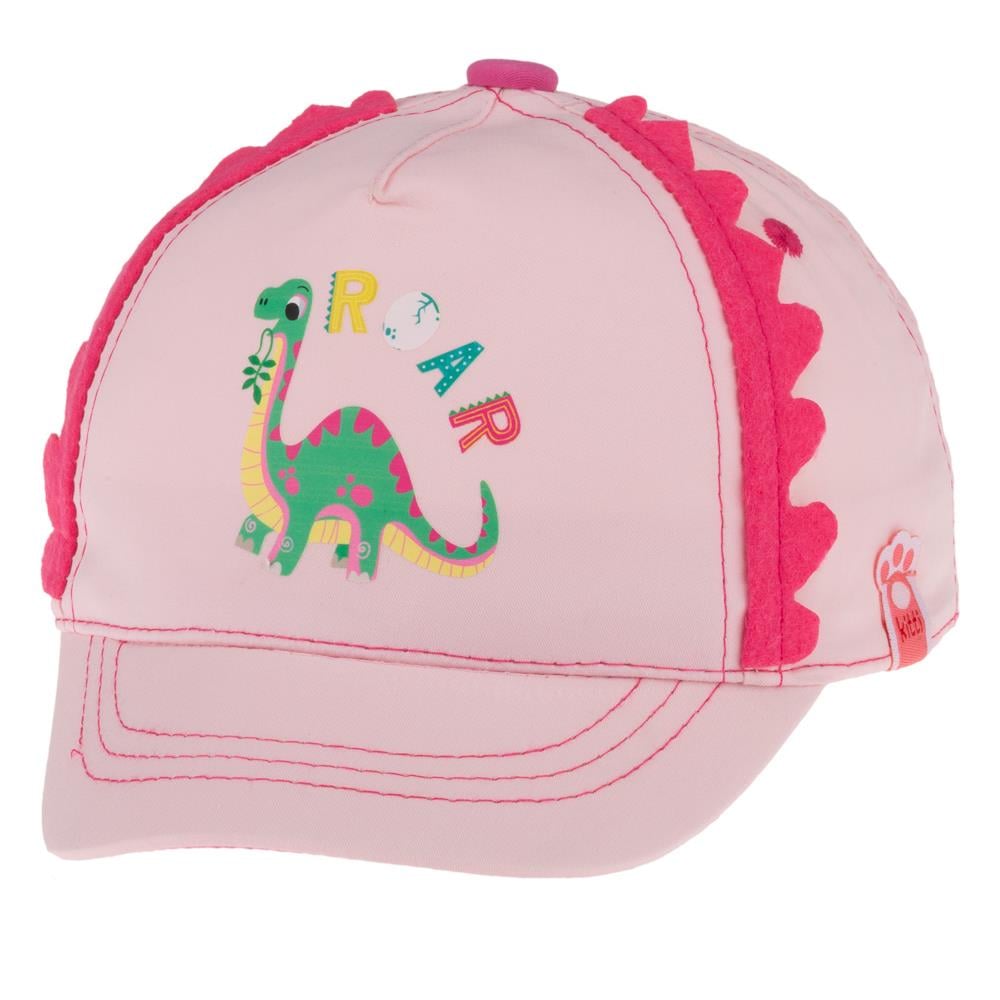 CigitDinozor Baskılı Kız Şapka 0-18 Ay PEMBE