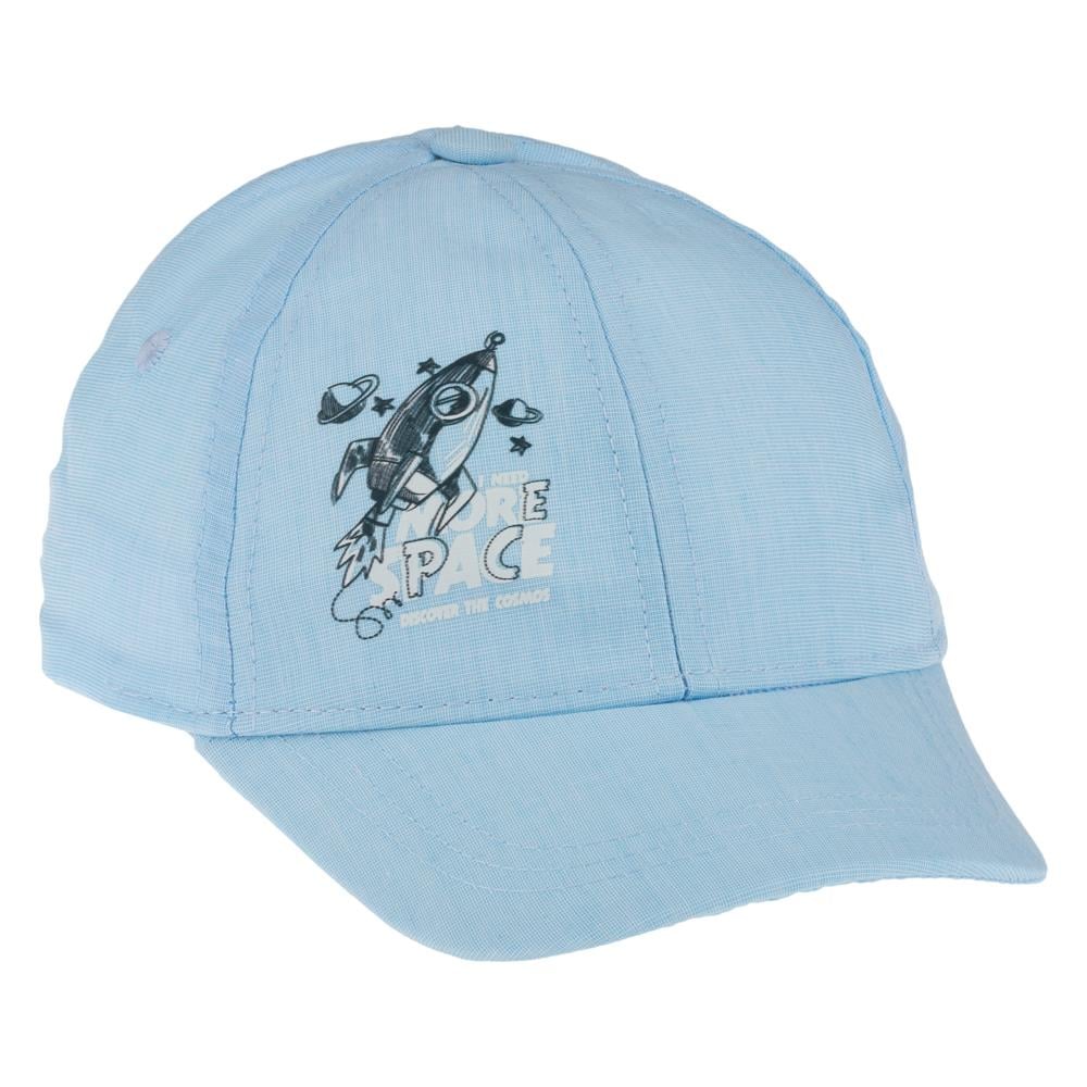 CigitRoket Baskılı Erkek Şapka 1-3 Yaş MAVİ