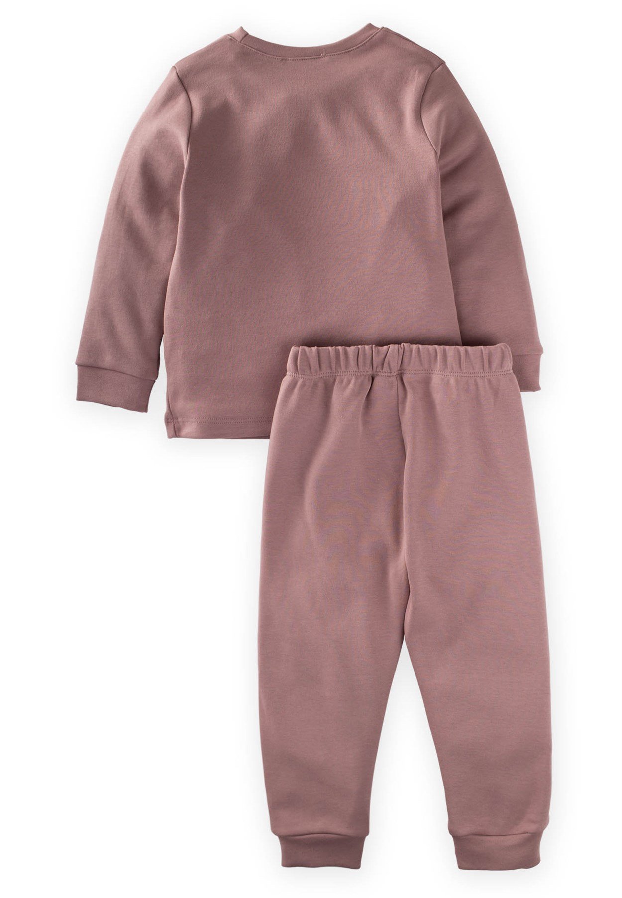 50257 - 5023CigitKelebek Baskılı Pijama Takım 3-9 Yaş BAKIR