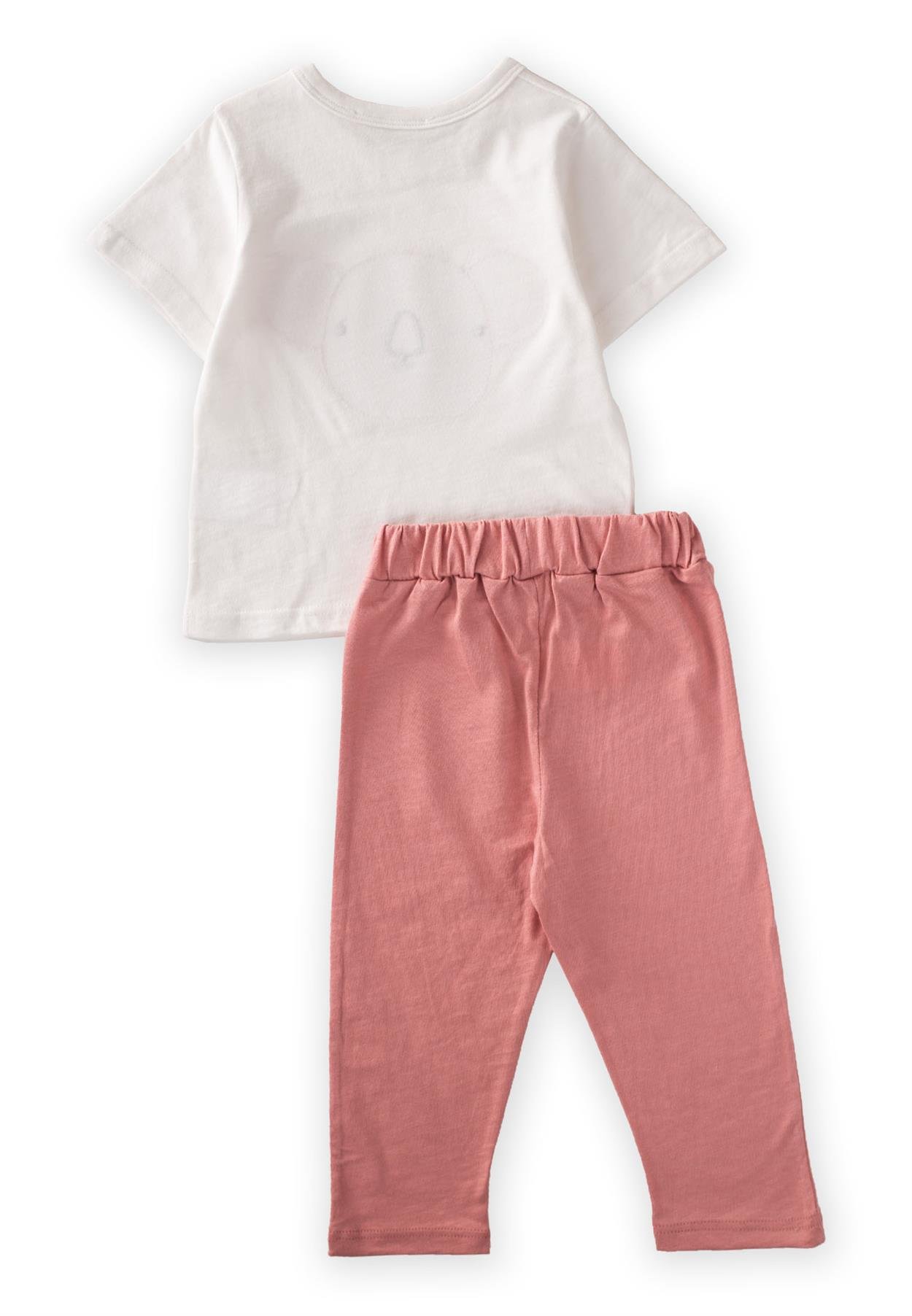 CigitKoala Aplikeli Pijama Takım 1-6 Yaş EKRU