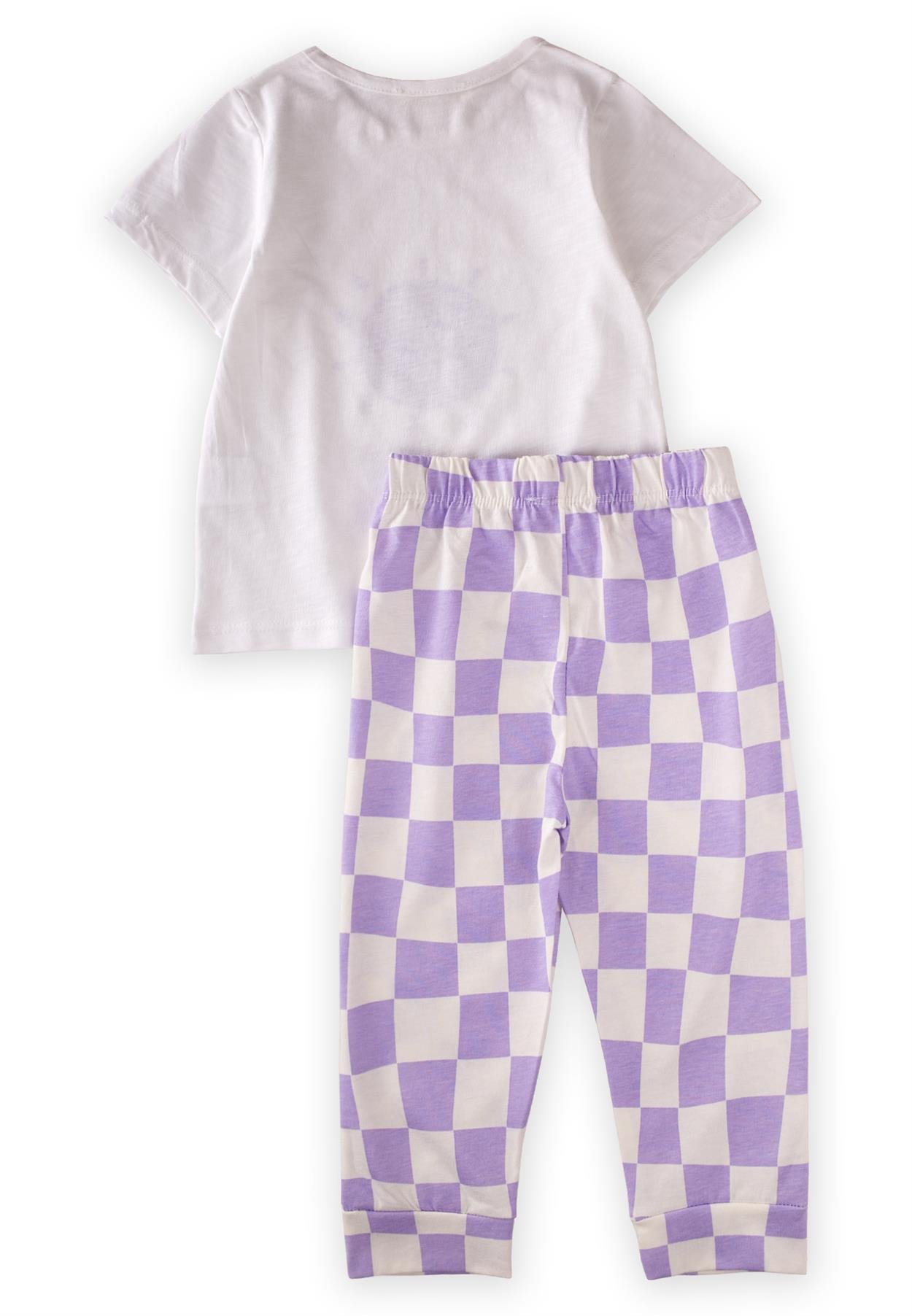 CigitDama Baskılı Pijama Takım 2-8 Yaş EKRU