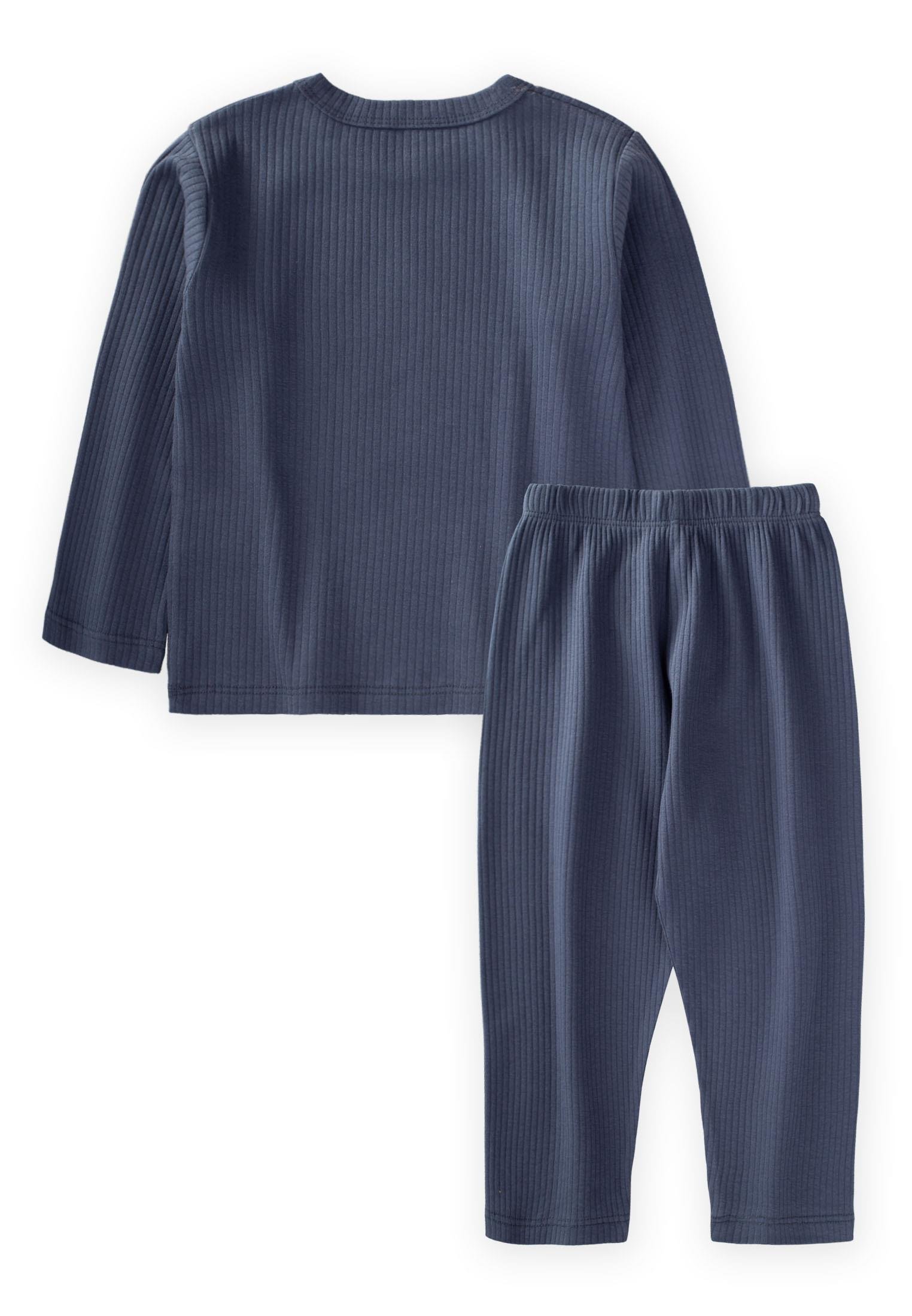 CigitYıldız Aplikeli Pijama Takım 1-8 Yaş LACİVERT