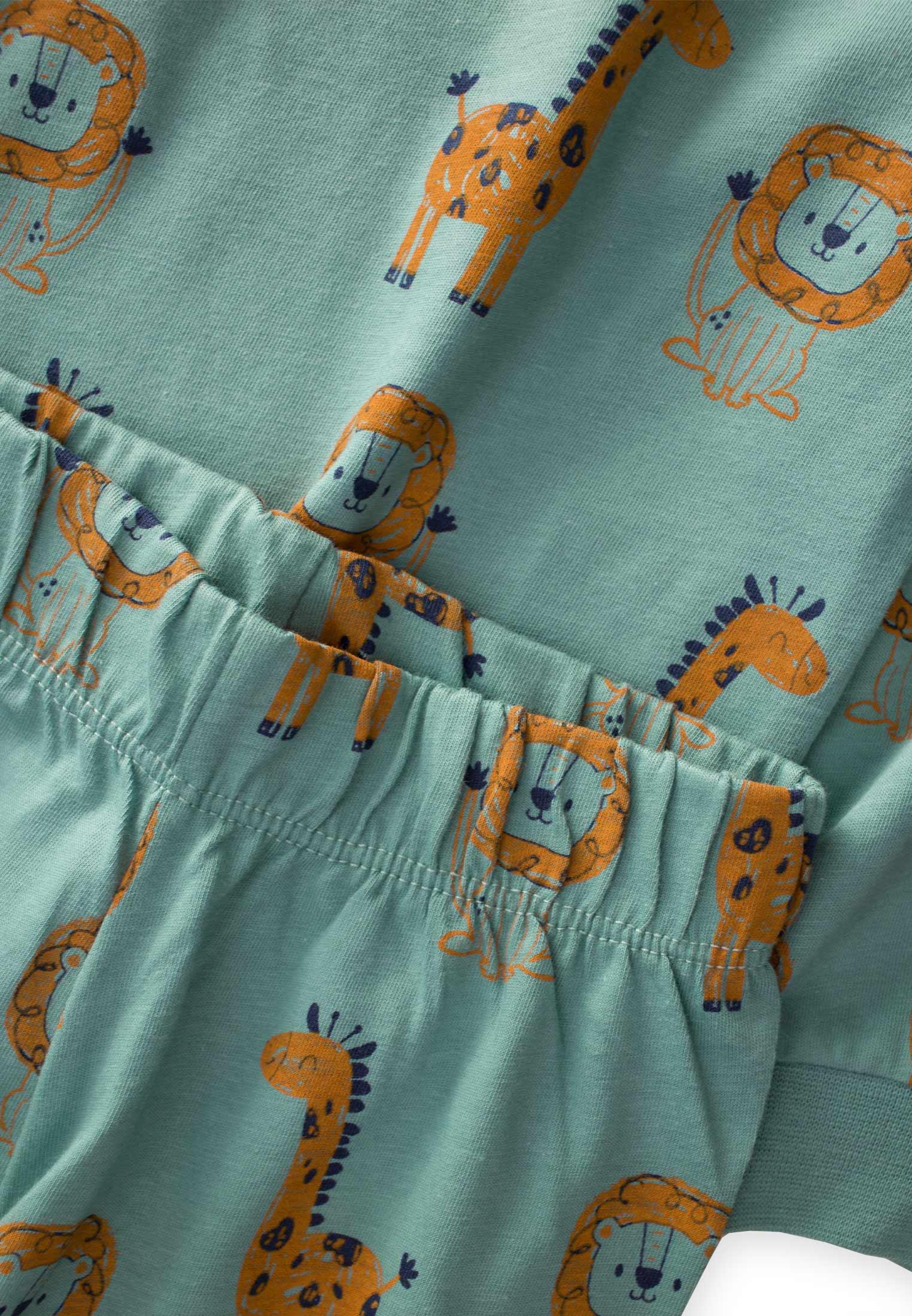 CigitDesenli Pijama Takım 3-8 Yaş ÇAĞLA YEŞİLİ