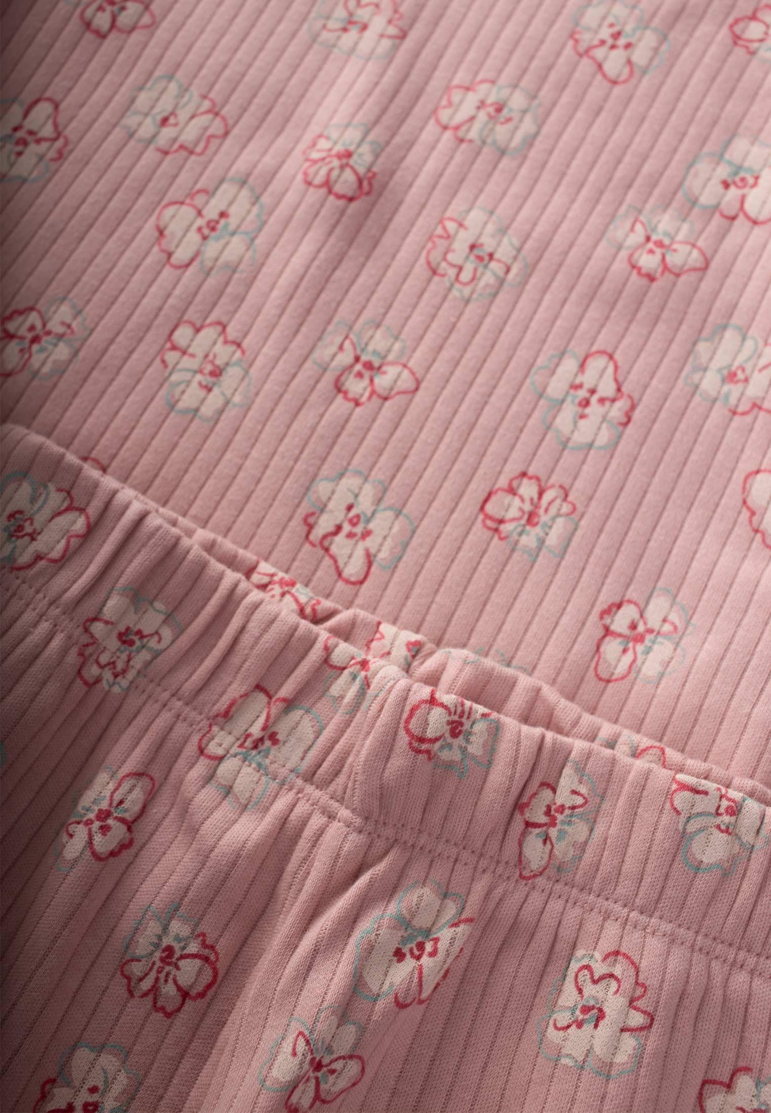 CigitDesnli Pijama Takım 3-8 Yaş PUDRA PEMBE