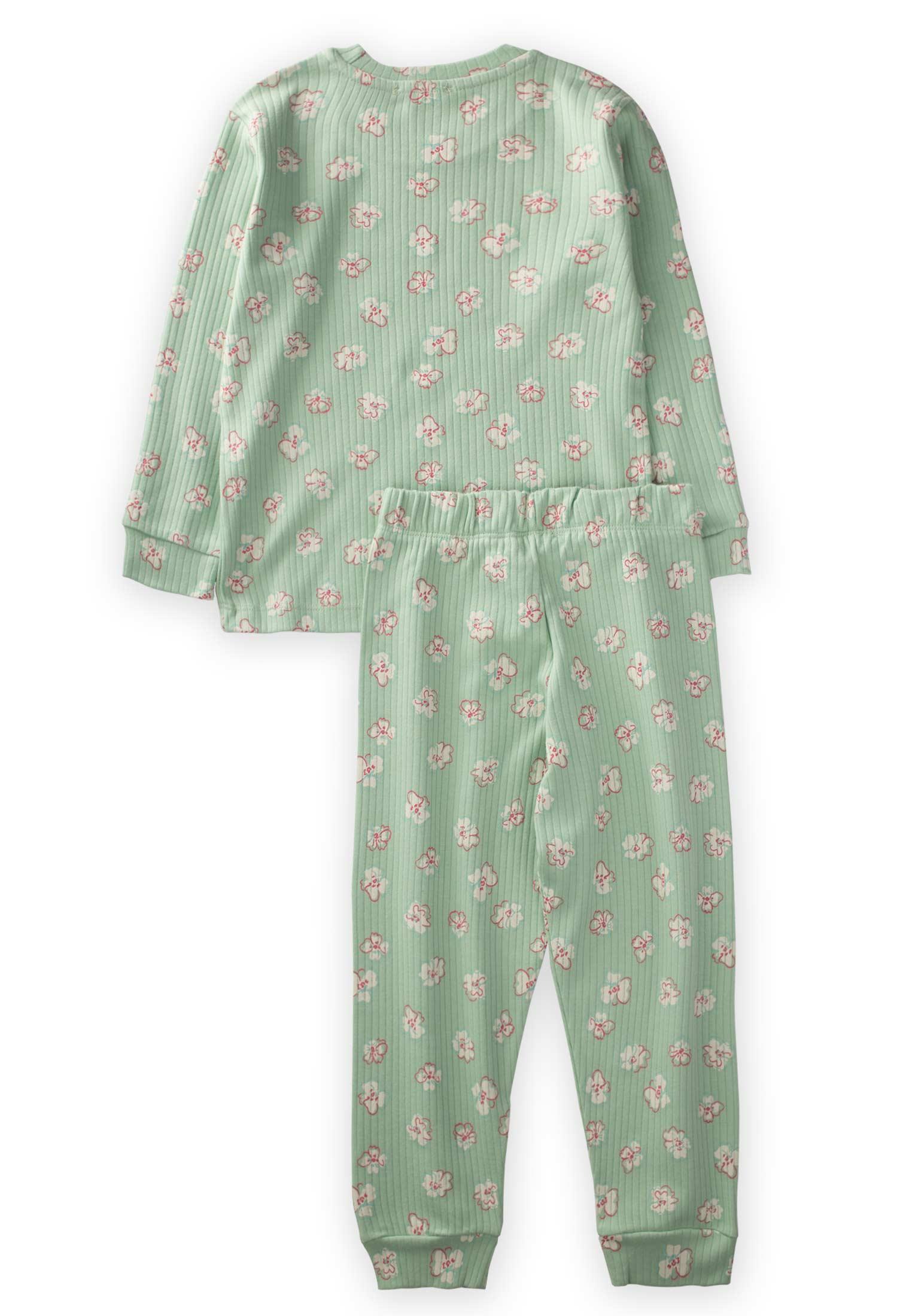 CigitDesnli Pijama Takım 3-8 Yaş YEŞİL