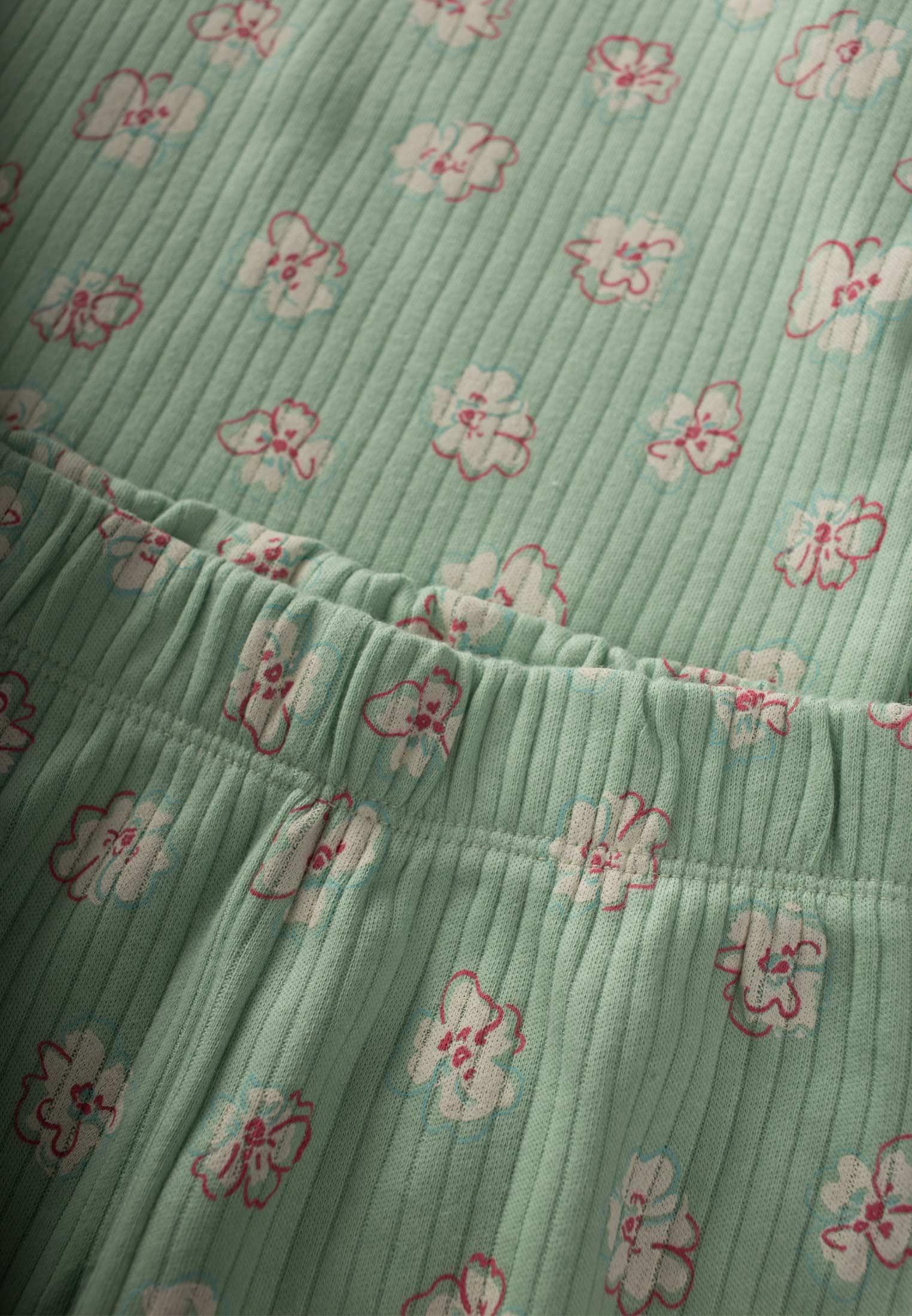 CigitDesnli Pijama Takım 3-8 Yaş YEŞİL