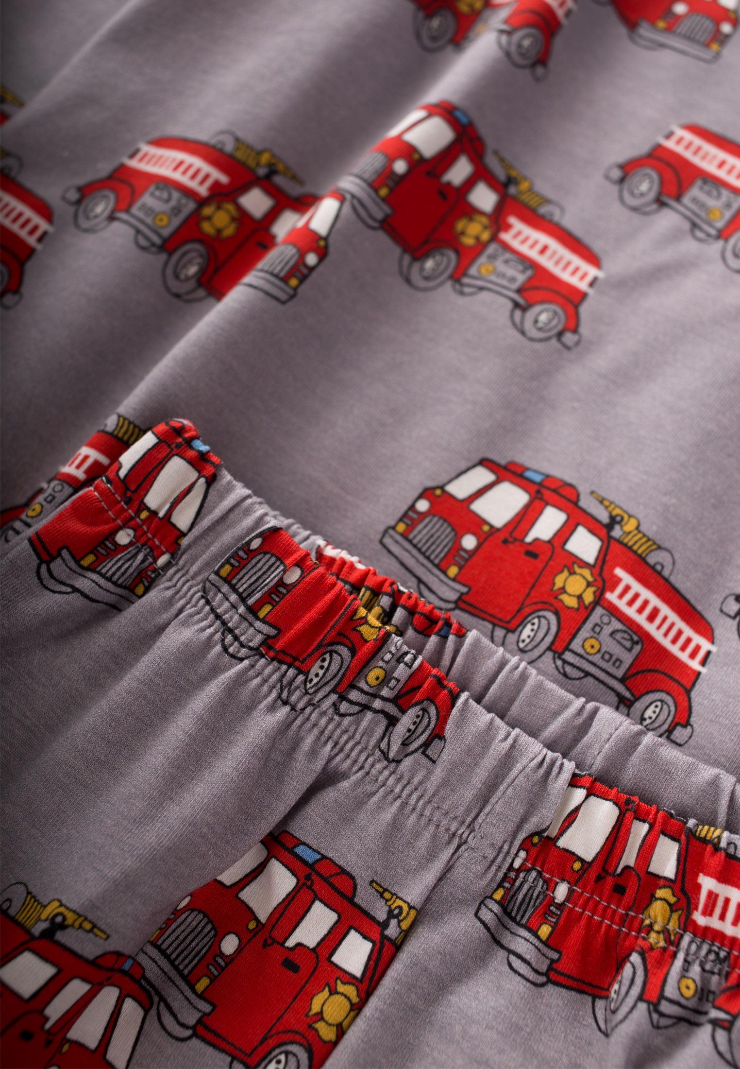 CigitBaskılı Desenli Pijama Takım 2-7 Yaş GRİ