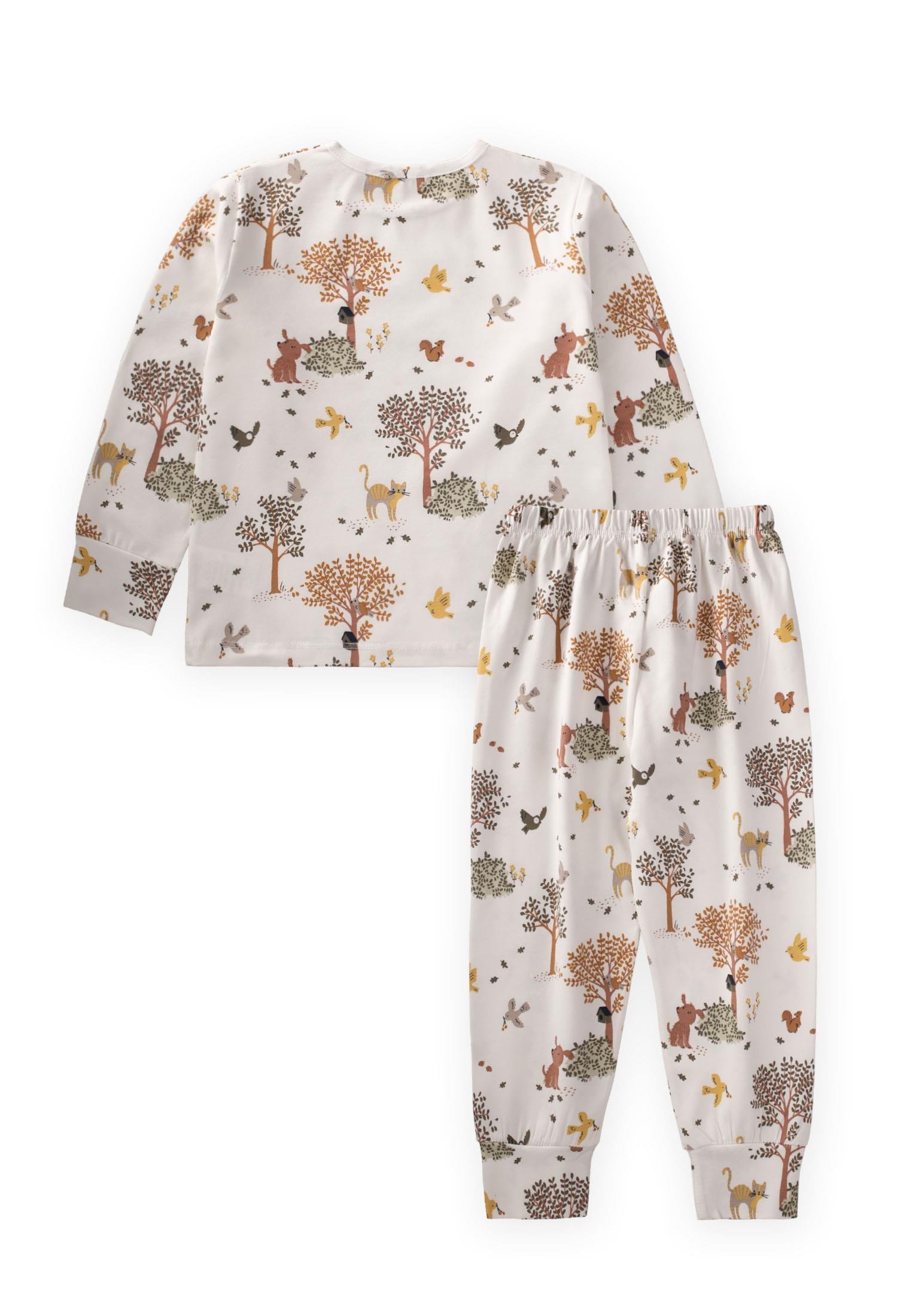 CigitDesenli Mevsimlik Pijama Takım 1-7 Yaş AĞAÇ DESEN