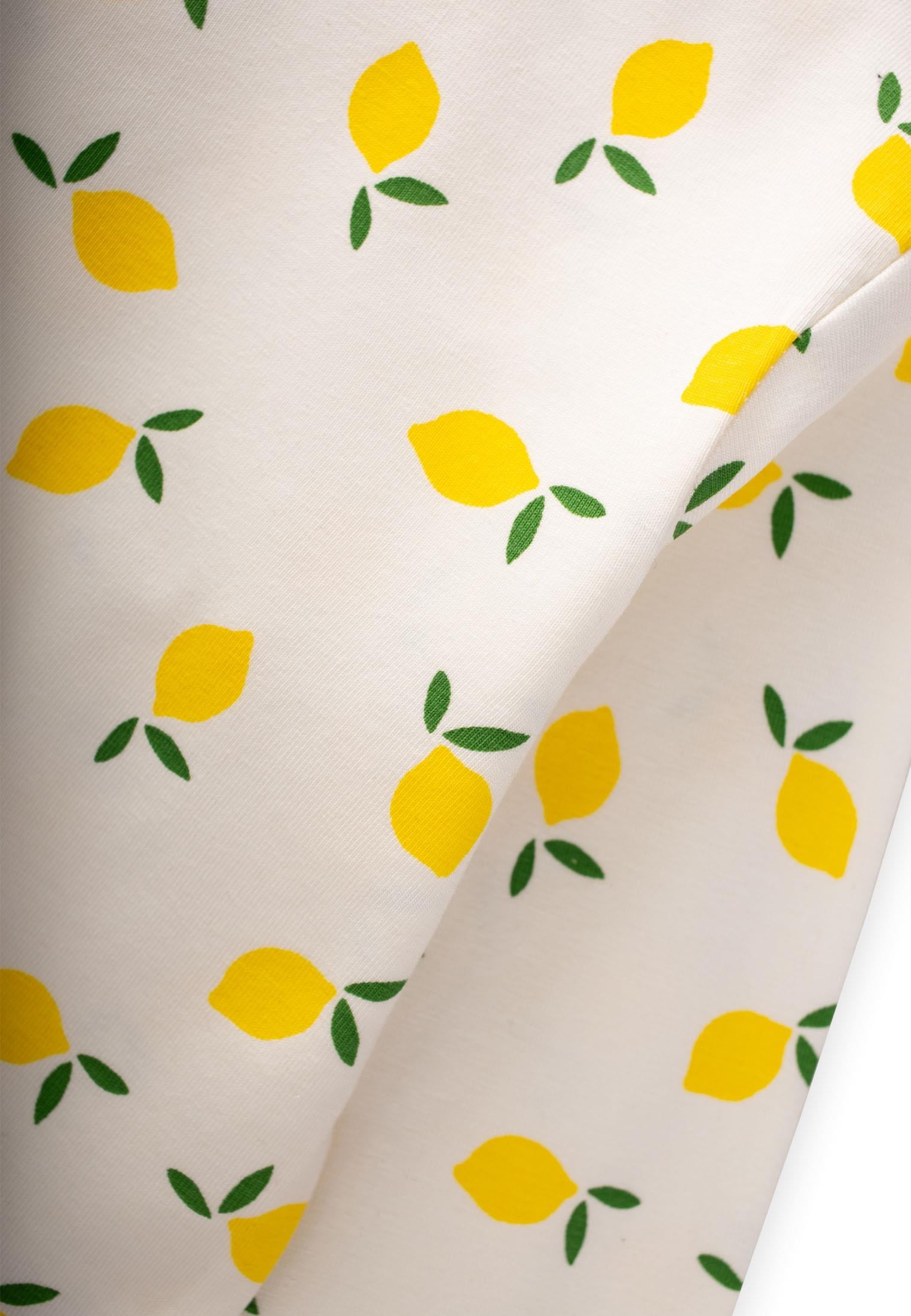 CigitDesenli Mevsimlik Pijama Takım 1-7 Yaş LİMON DESEN