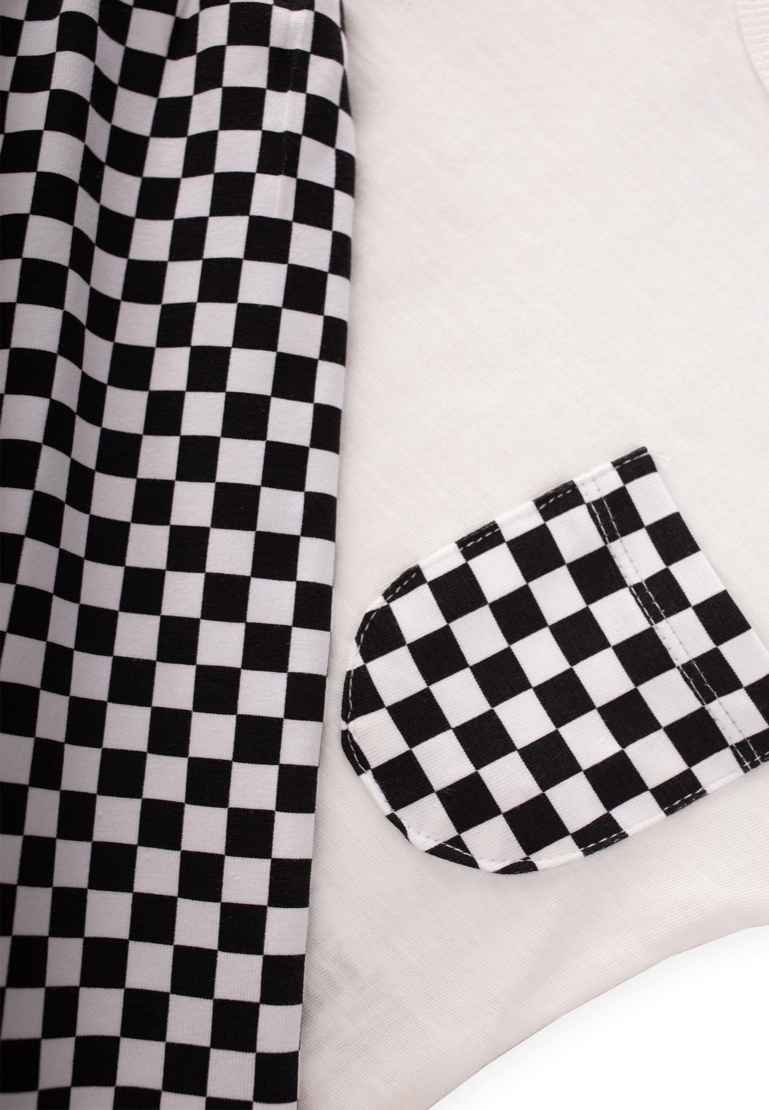 CigitKare Desenli Pijama Takım 1-7 Yaş K BEYAZ SİYAH