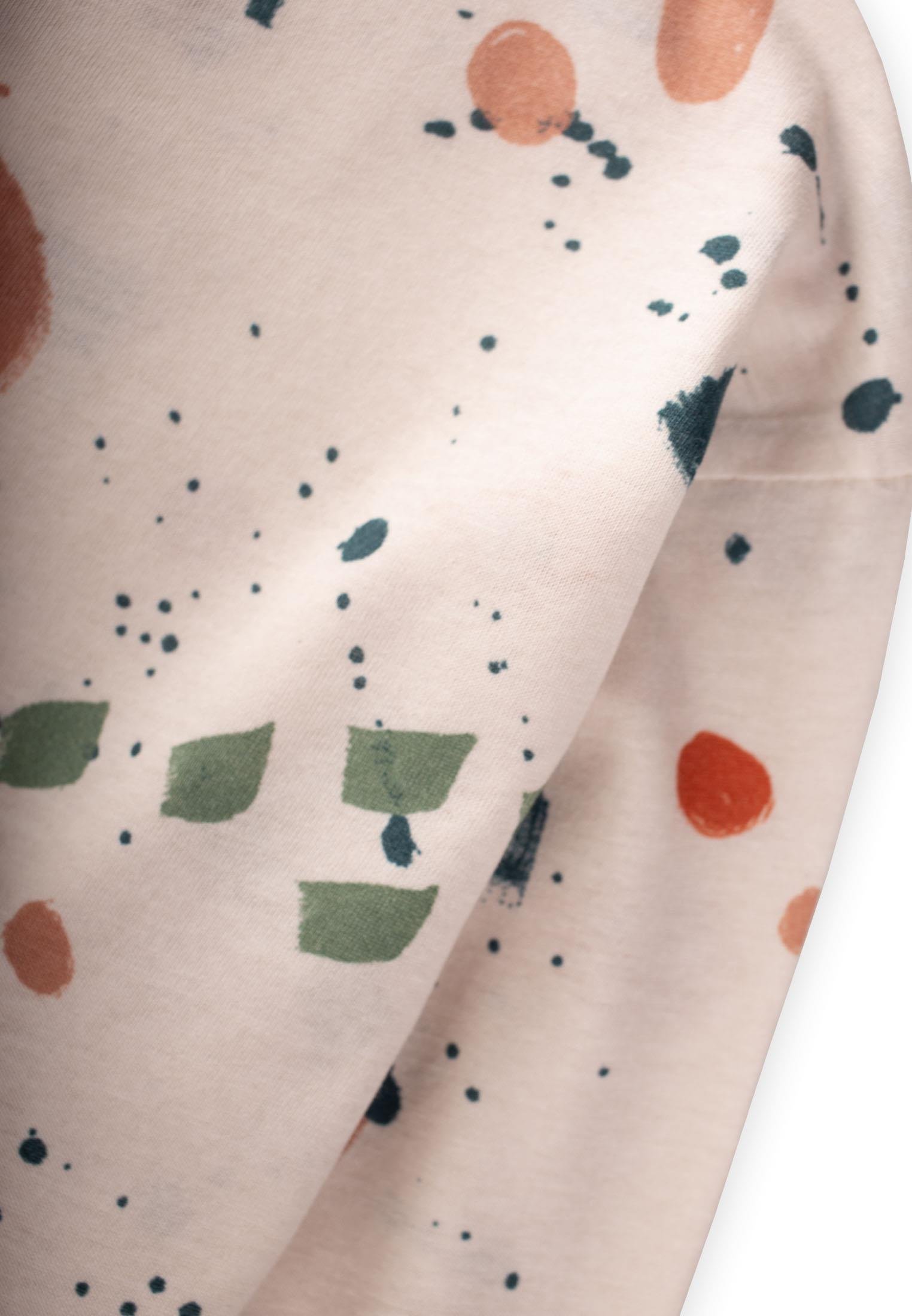 CigitBoya Desenli Pijama Takım 8-13 Yaş BEJ