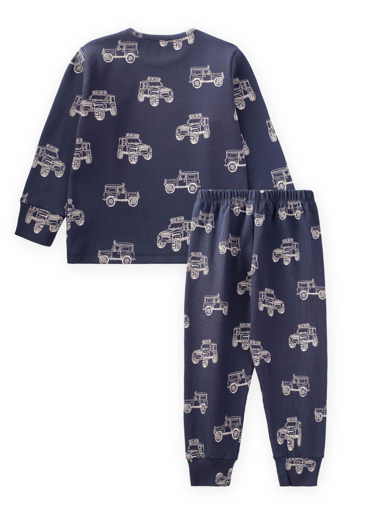 CigitJeep Desenli Pijama Takım 2-8 Yaş LACİVERT