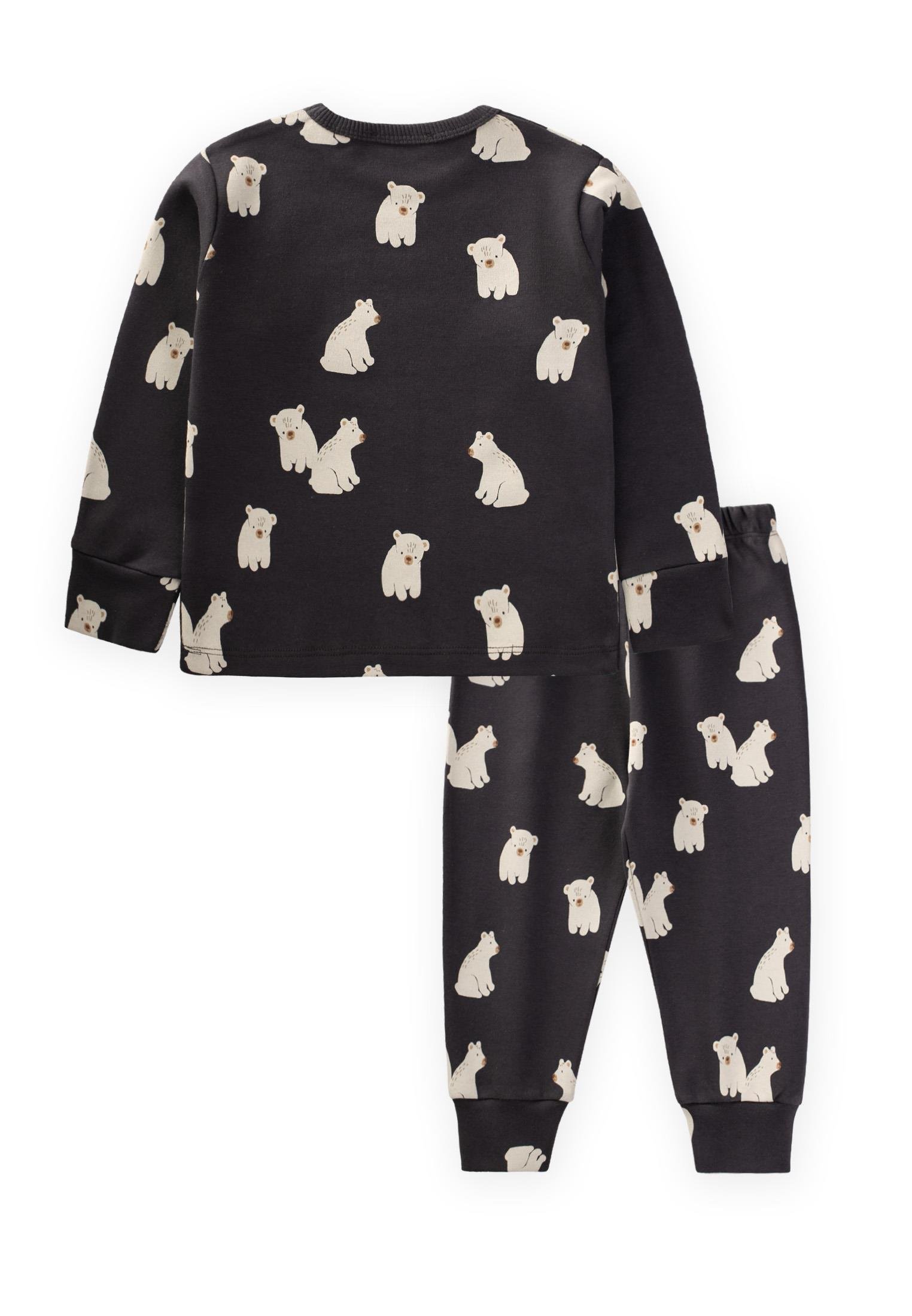 CigitBaskılı Pijama Takım 1-5 Yaş ANTRASİT