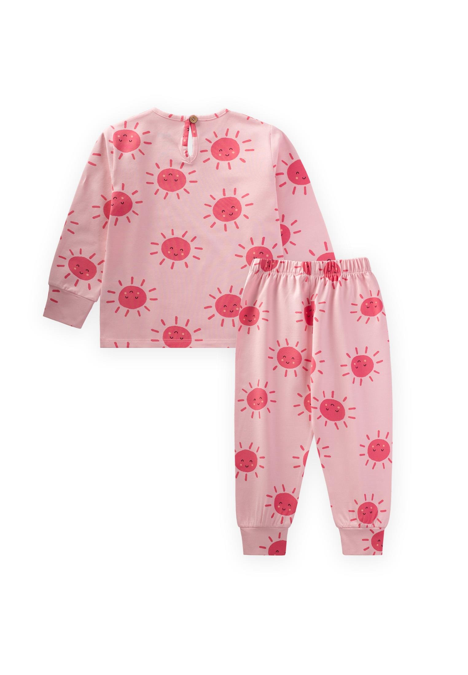 CigitDesenli Pijama Takım 2-10 Yaş GÜNEŞ DESEN