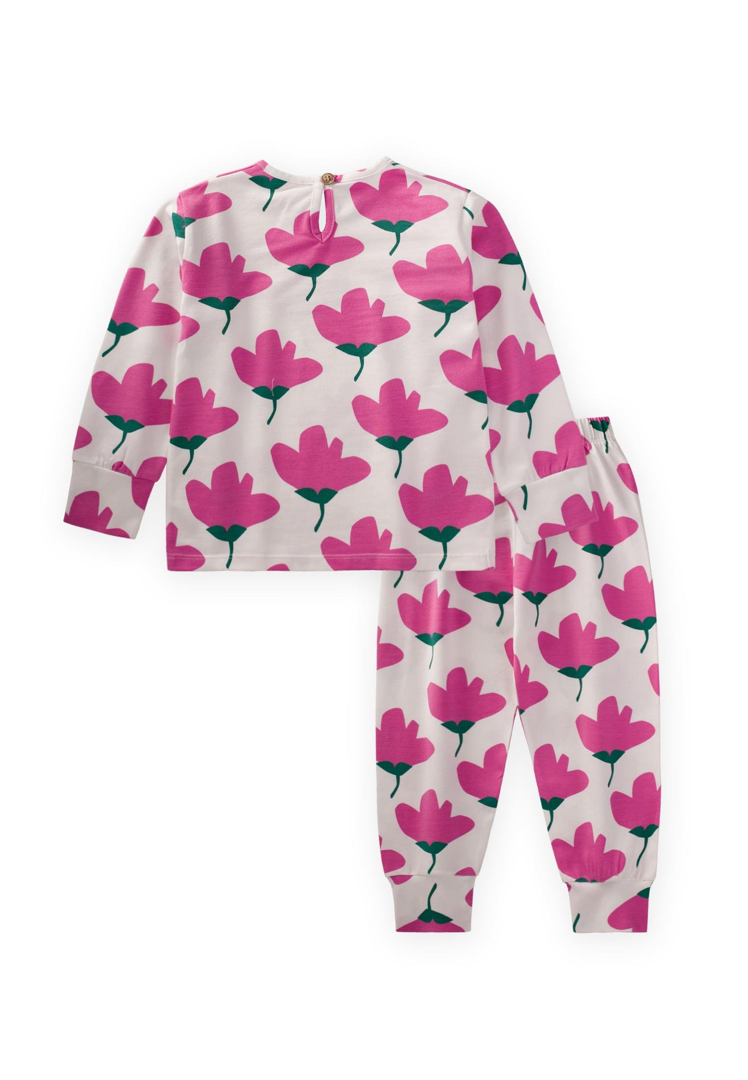 CigitDesenli Pijama Takım 2-10 Yaş LALE DESEN