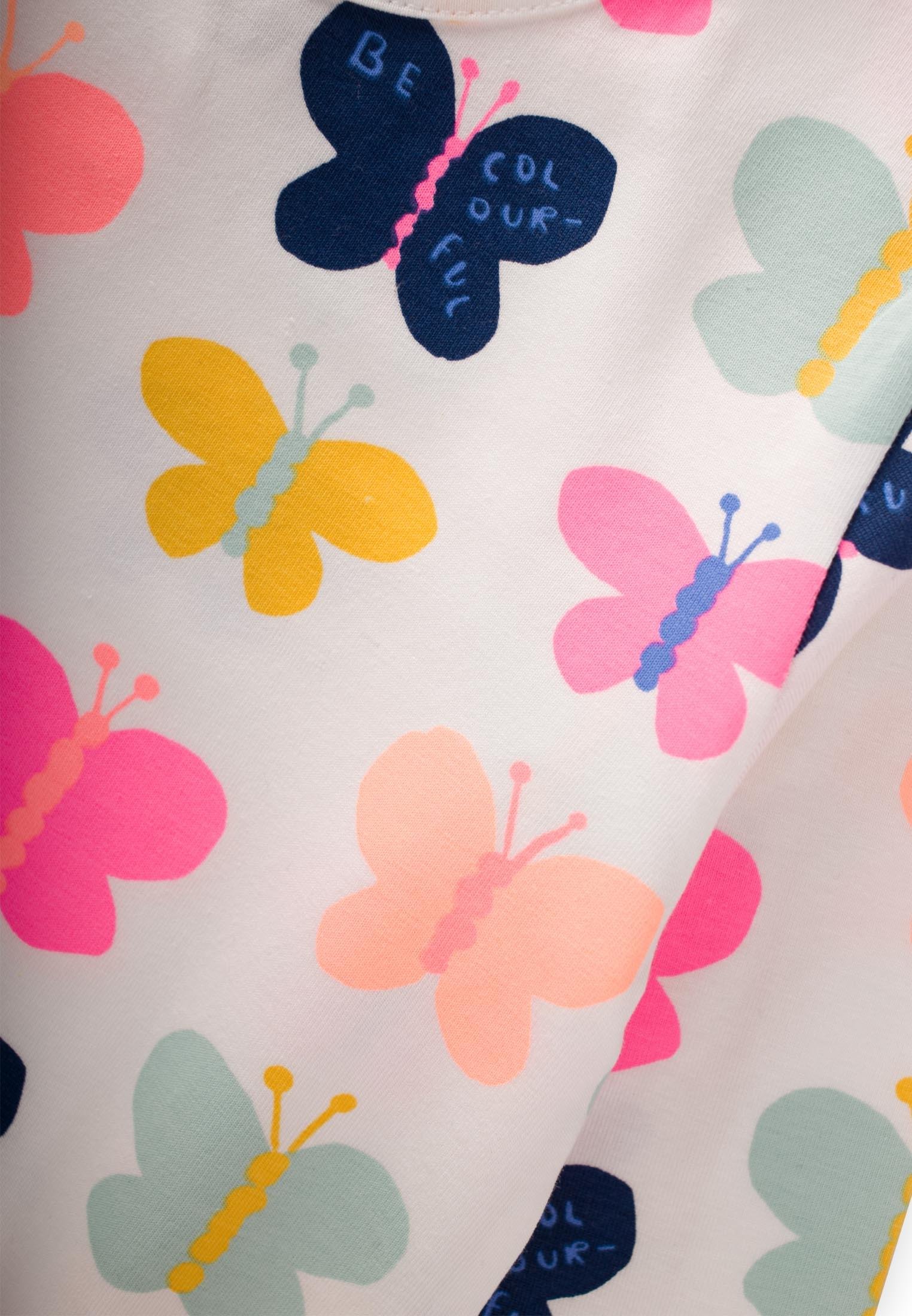 CigitDesenli Pijama Takım 2-10 Yaş KELEBEK DESEN